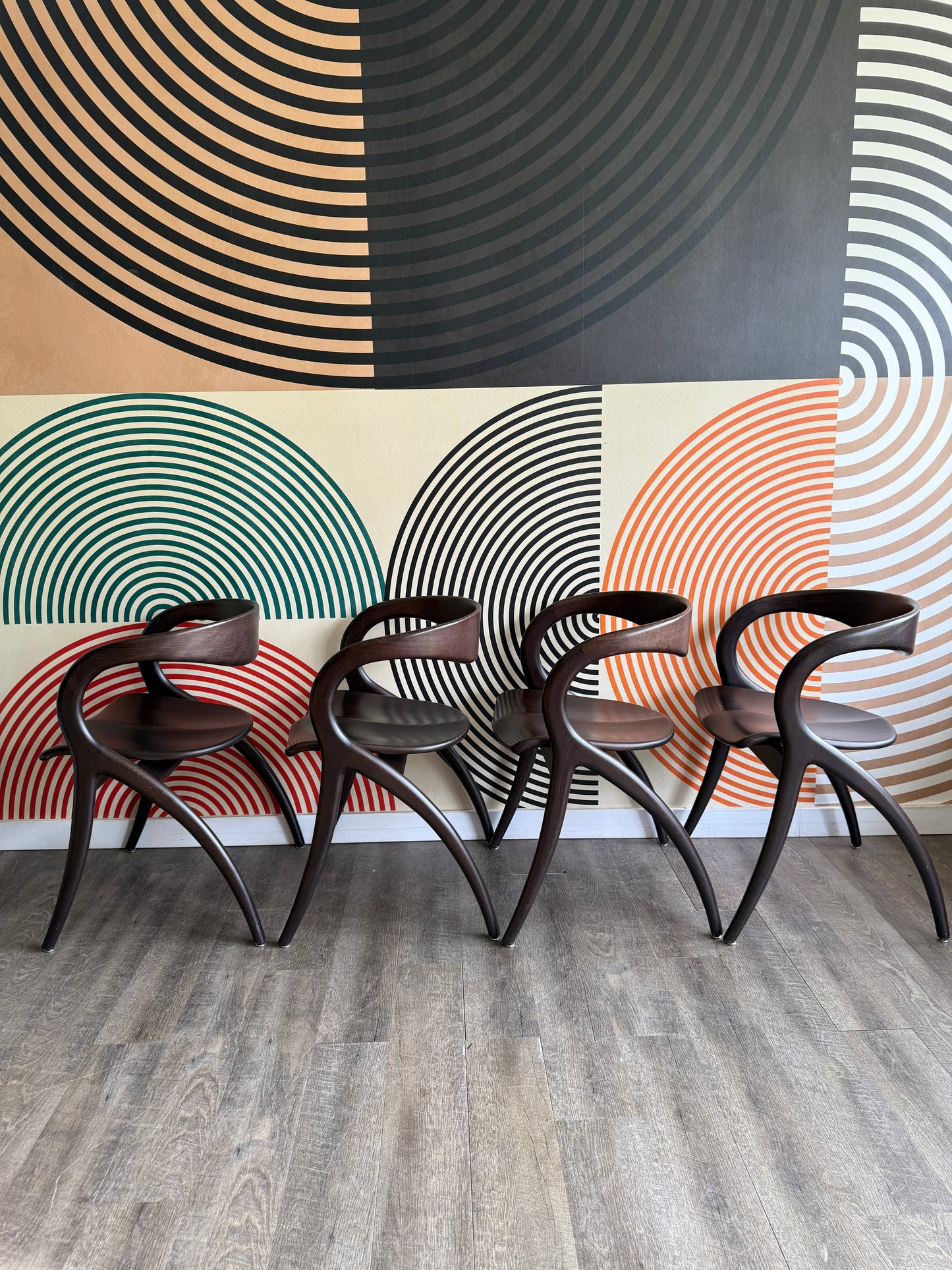 Contemporary Sculptural Dining Chairs by A. Sibau Domitalia