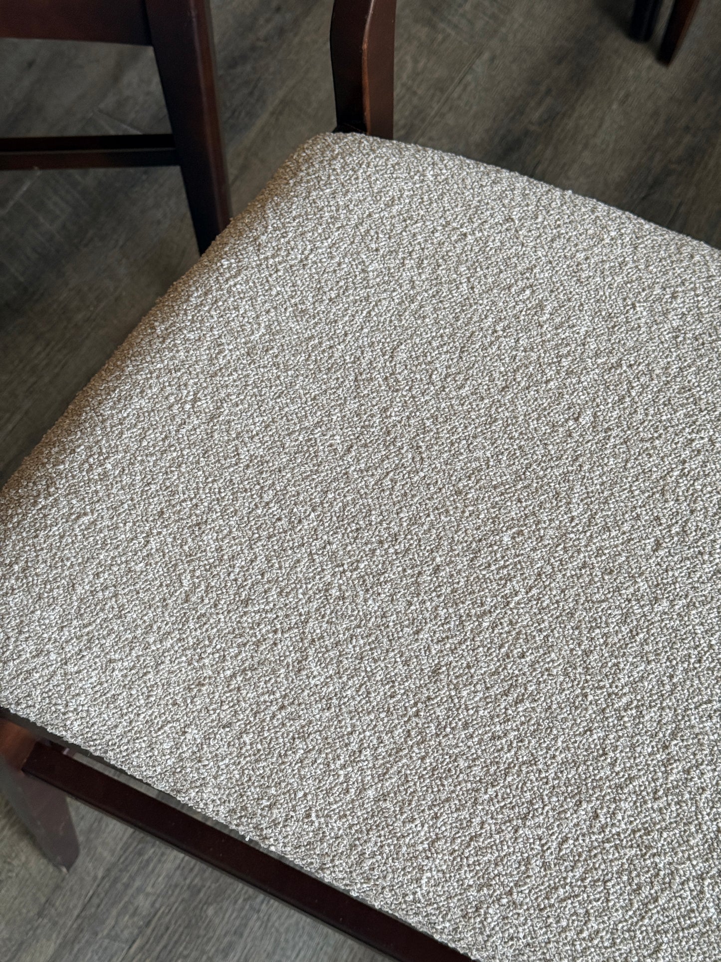 Set of 6 Dining Chairs with Newly Upholstered Seats