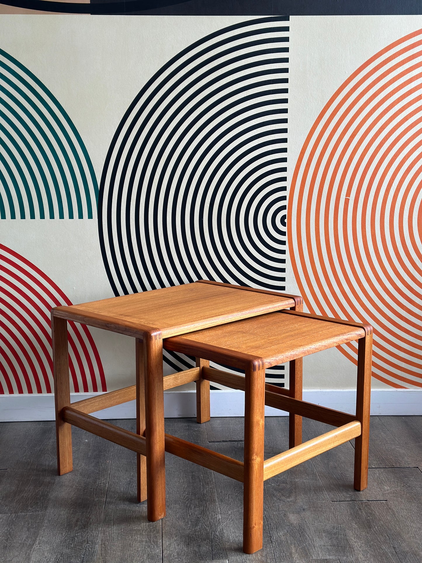 Vintage Teak Nesting Tables