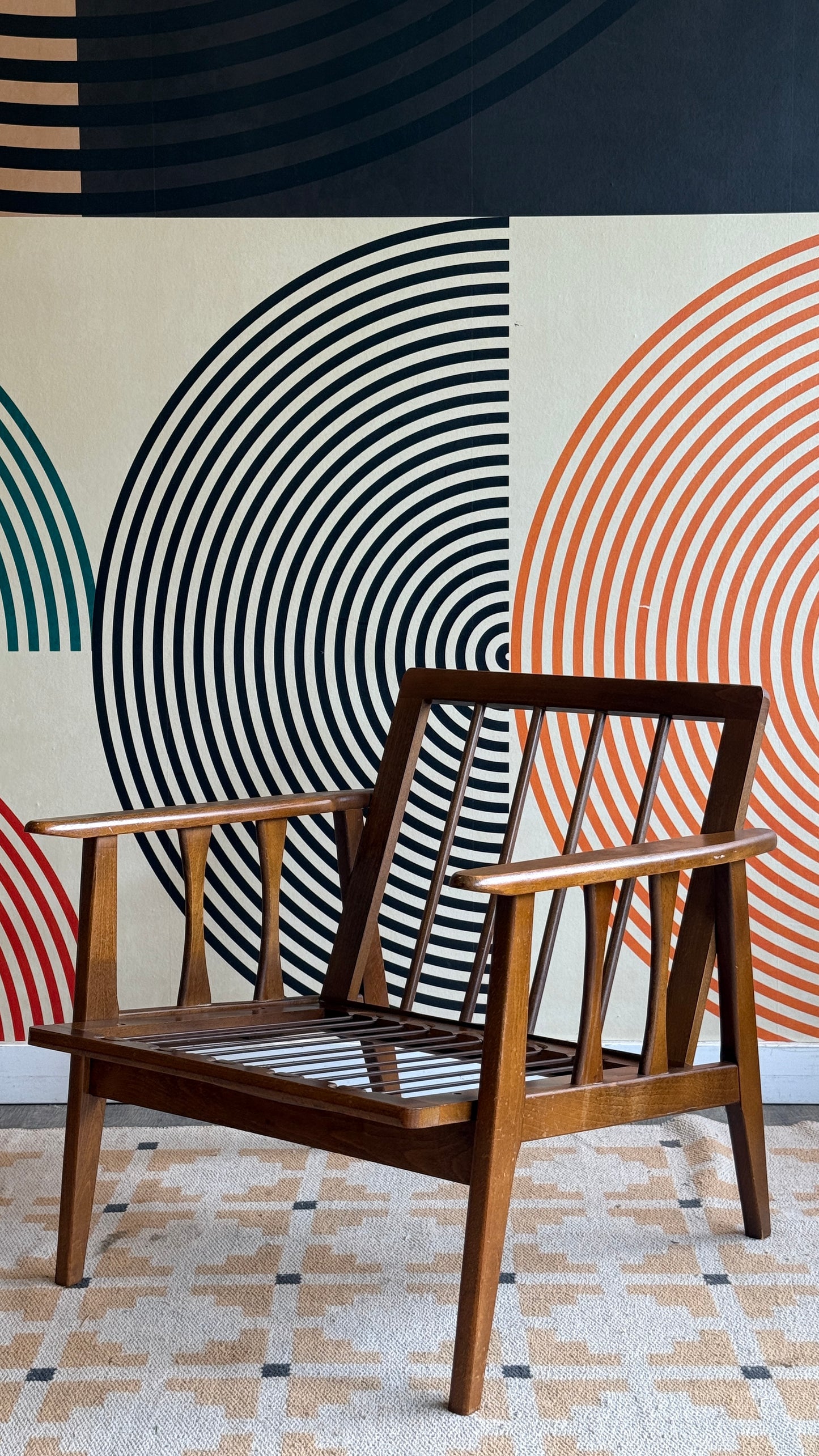 Yugoslavia Vintage Wood Lounger Frame