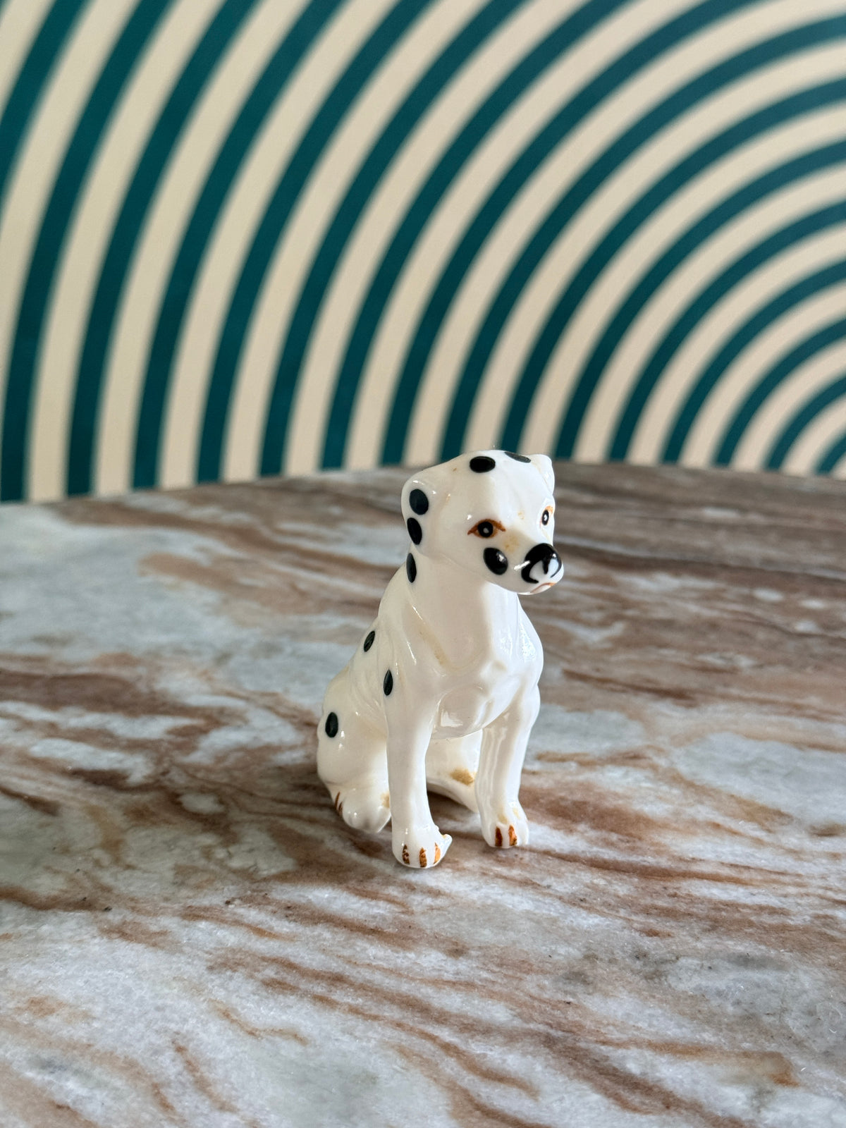 Vintage Bone China Dalmatian Figurine 3"