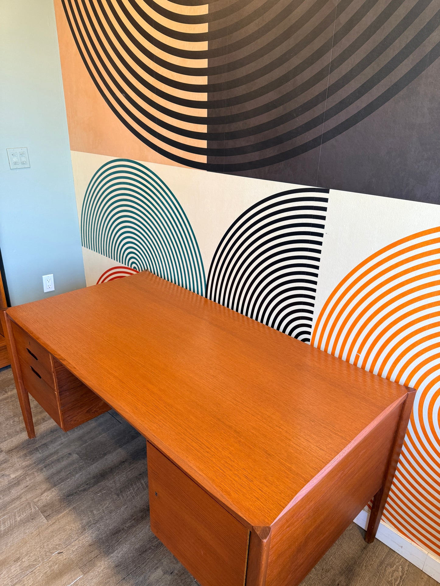 Vintage German Teak Desk by Wilhelm Renz, 1960s