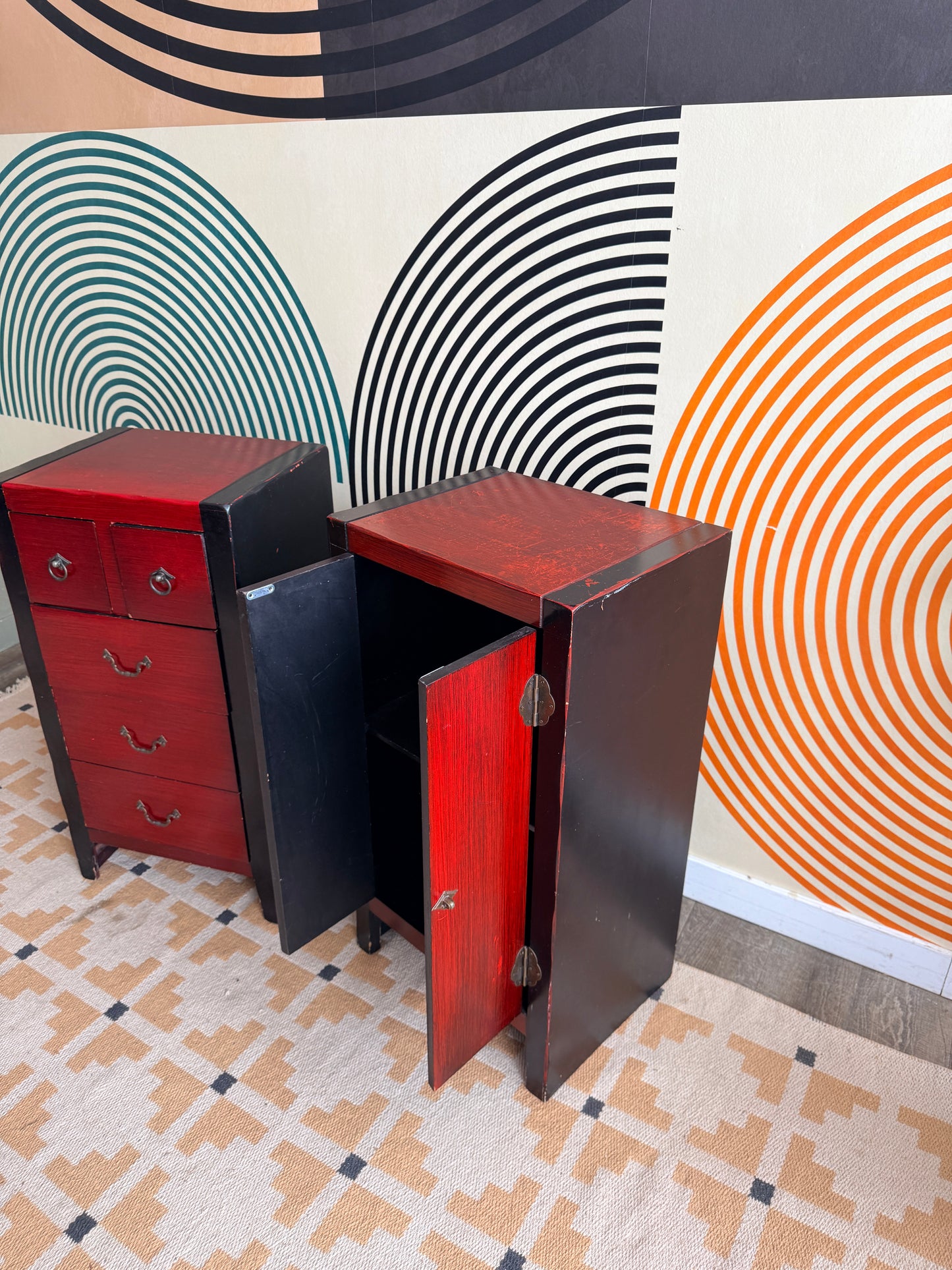 Pair of Vintage Chinese End Tables