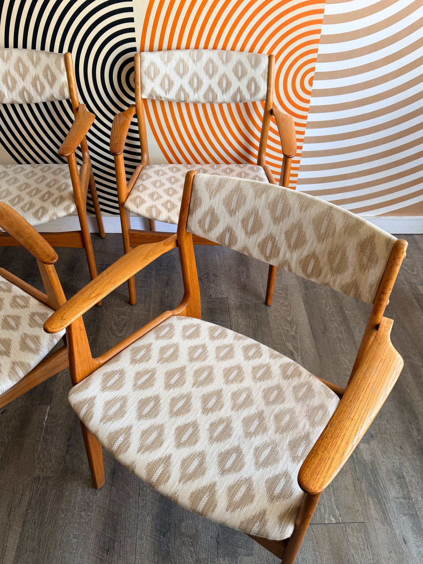 Set of 4 Danish Teak Armchairs by Nova Mobler
