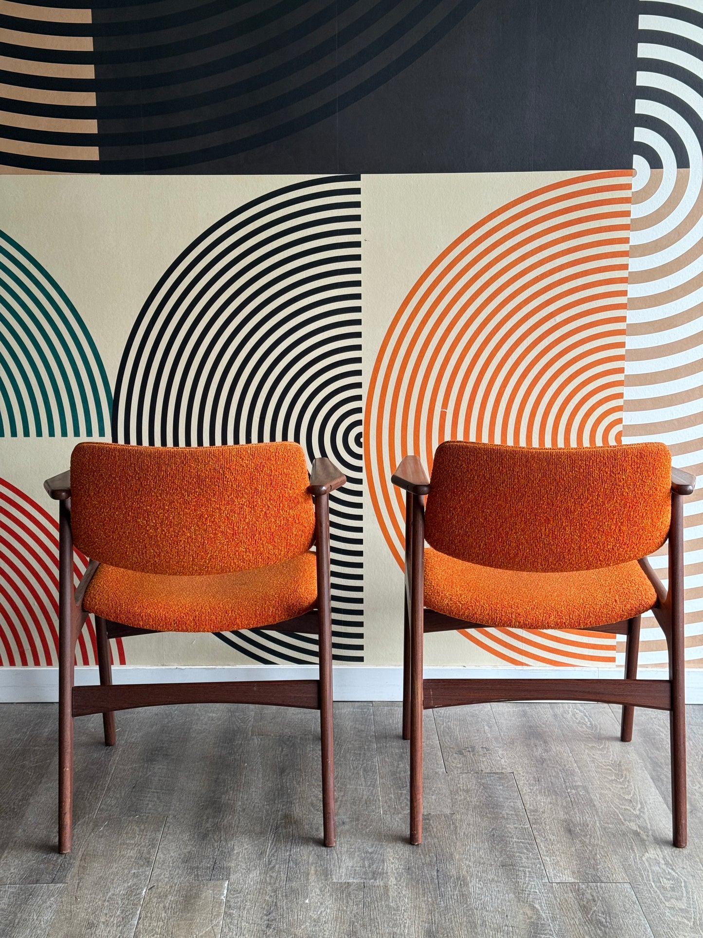 Pair of Danish Armchairs by Eric Buch for Anderstrup Møbelfabrik