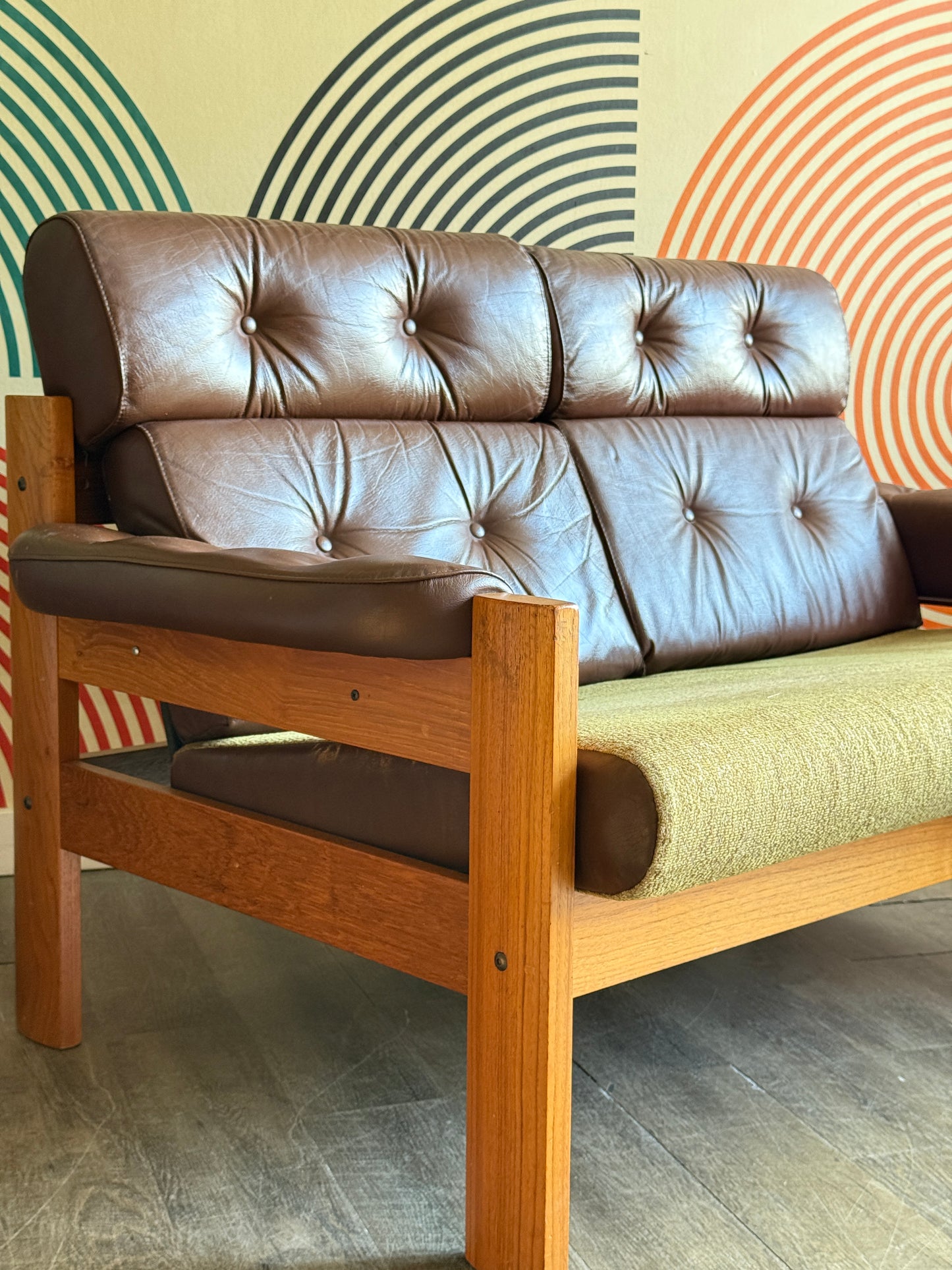 Vintage MCM Teak Sofa
