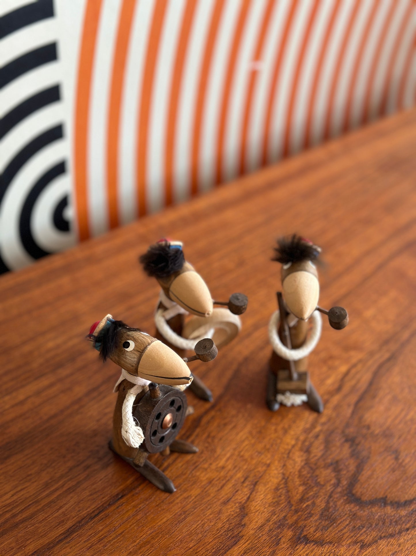 Vintage MCM Wooden Figurines