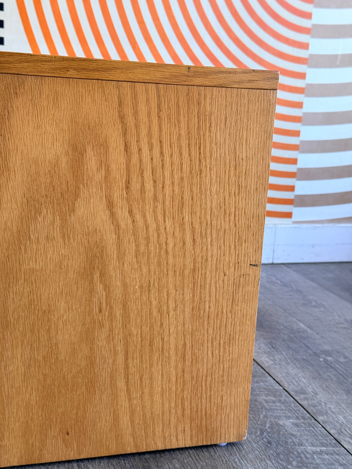 Pair of Vintage Oak Nightstands