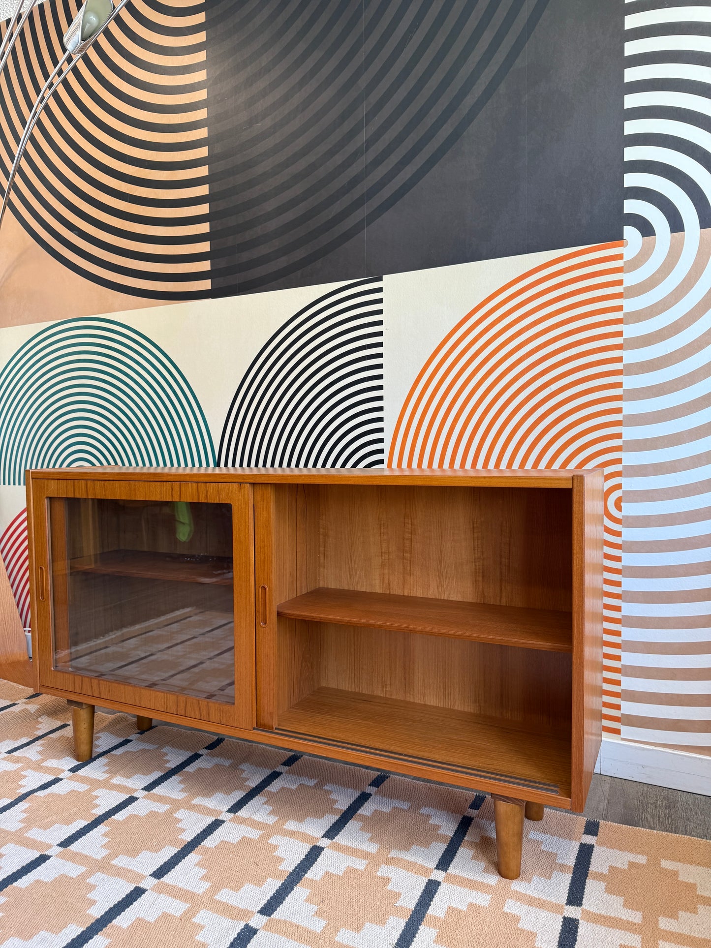 Danish Teak and Glass Cabinet by Hundevad