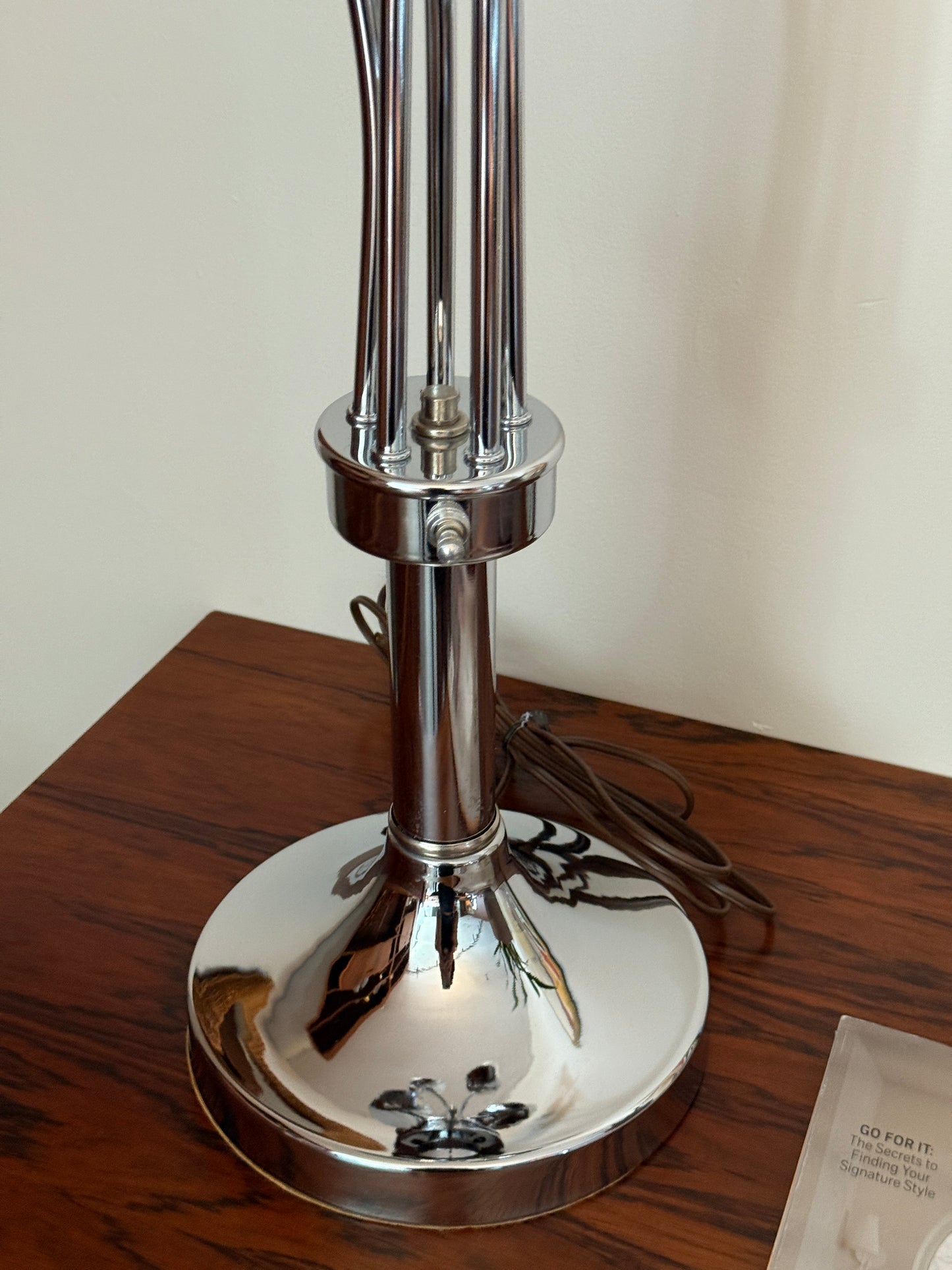 Vintage MCM Chrome Table Lamp