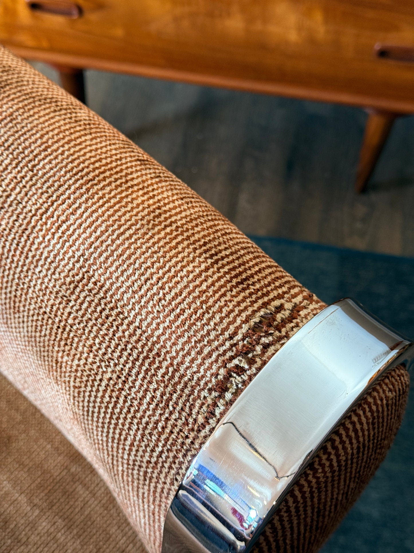 Vintage Chrome Armchair