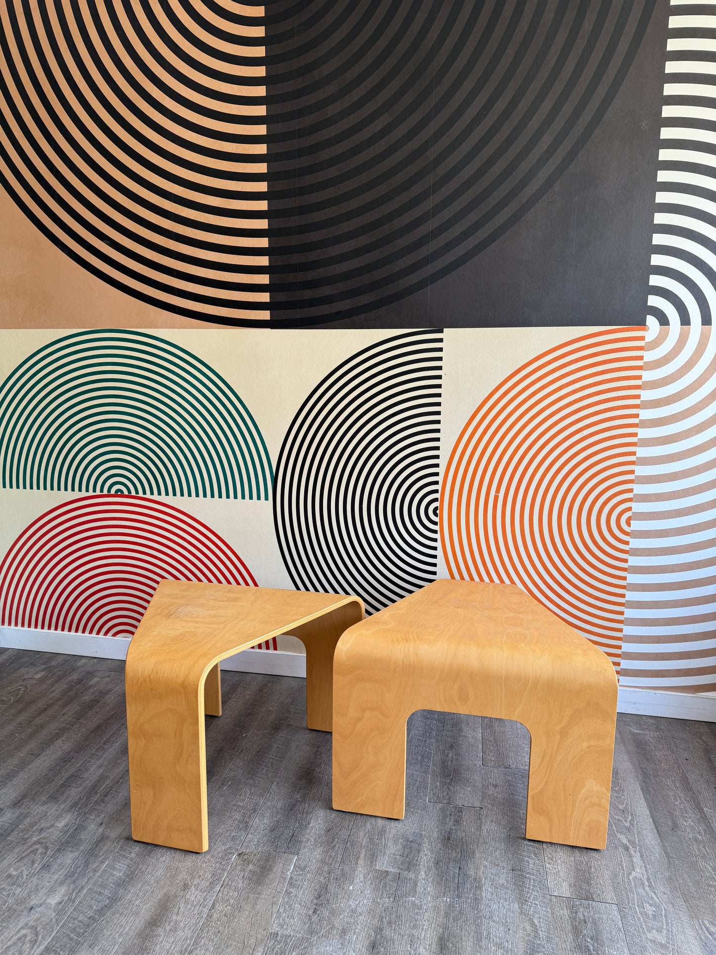 Pair of Stressless Bentwood Tables