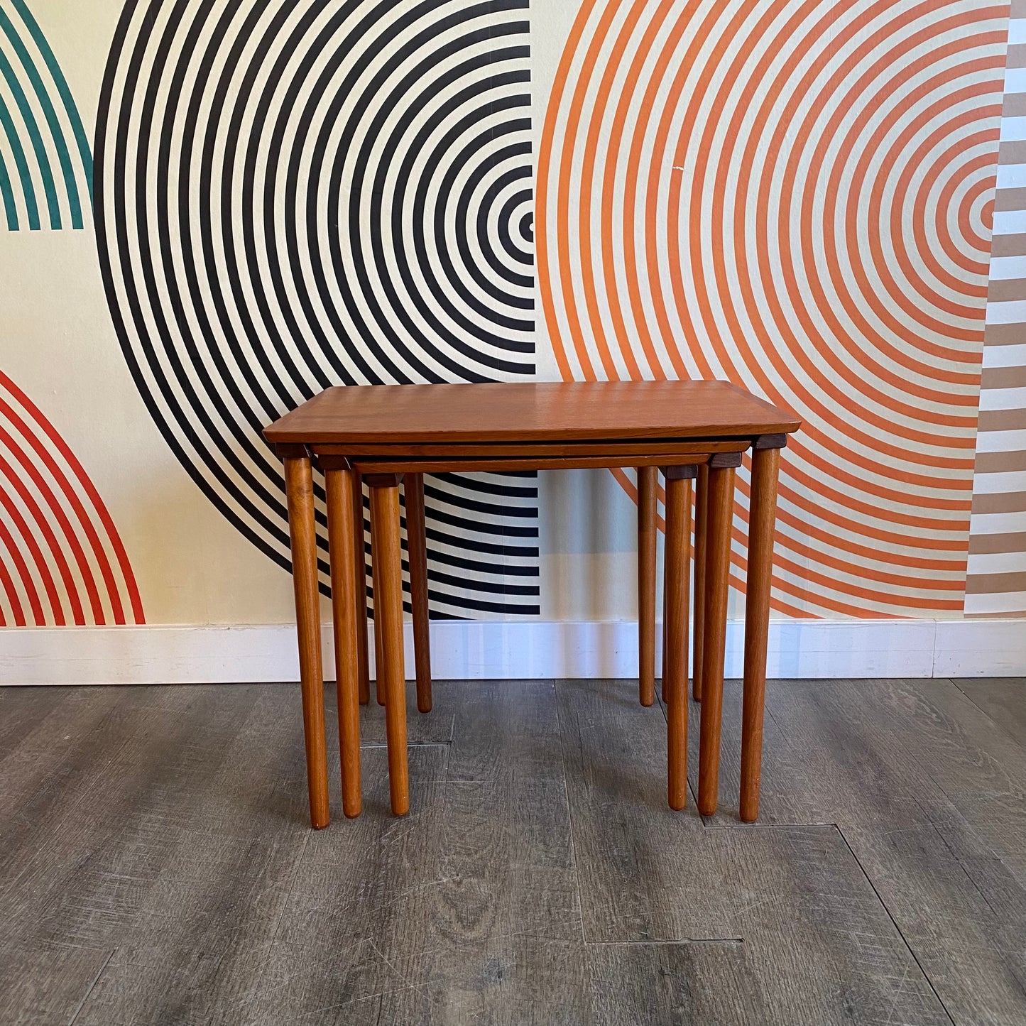Vintage Teak Nesting Tables