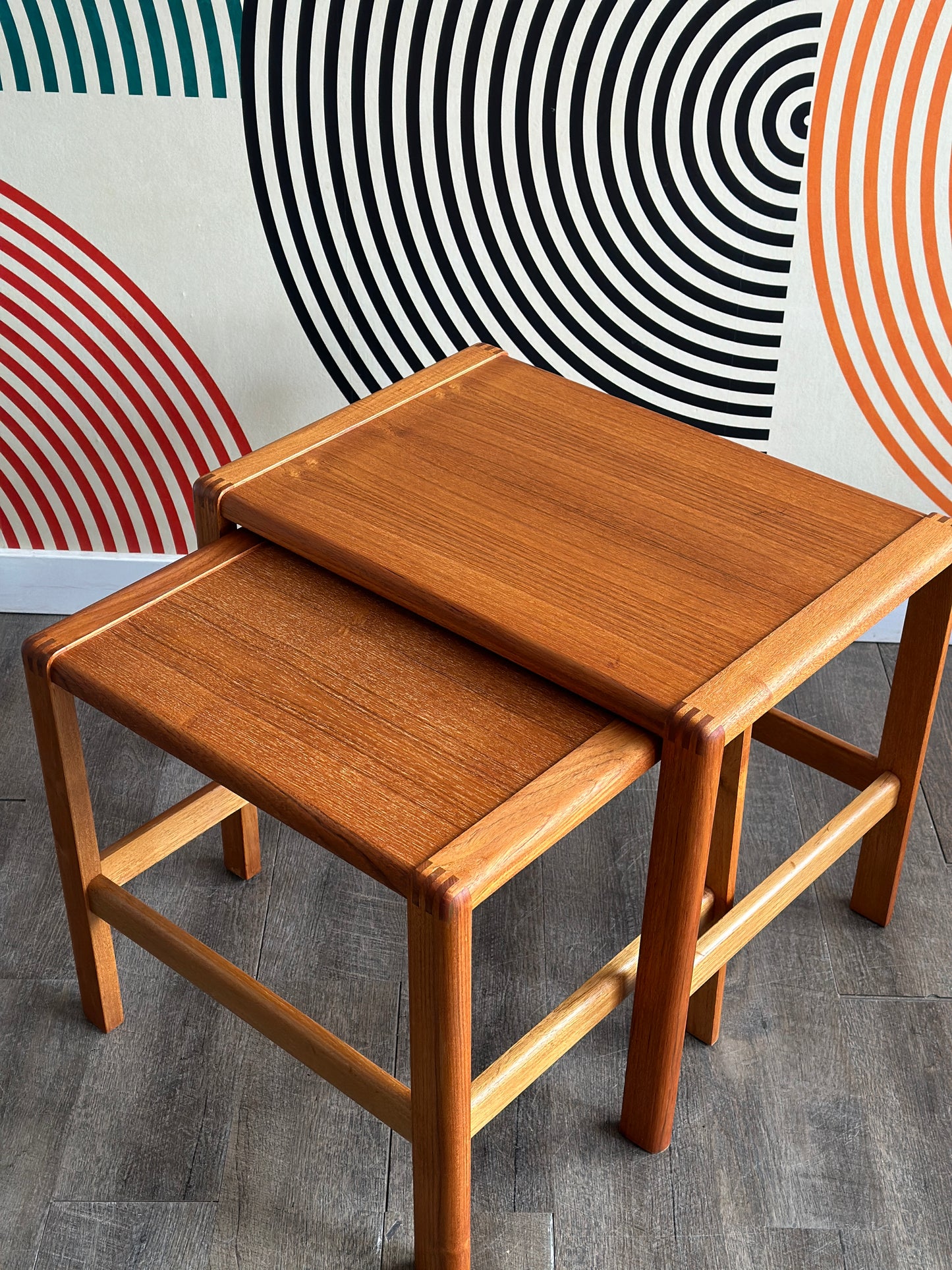 Vintage Teak Nesting Tables