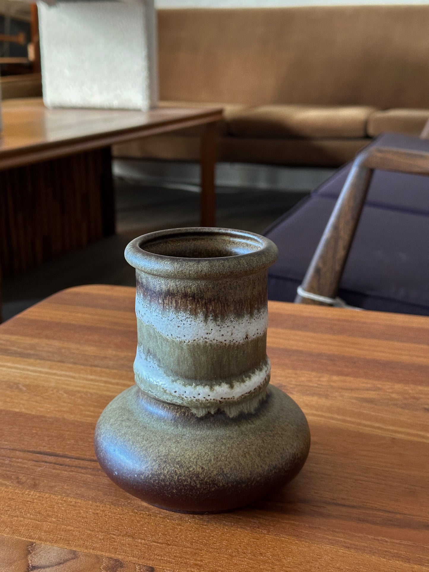 Vintage West Germany Pottery Vase