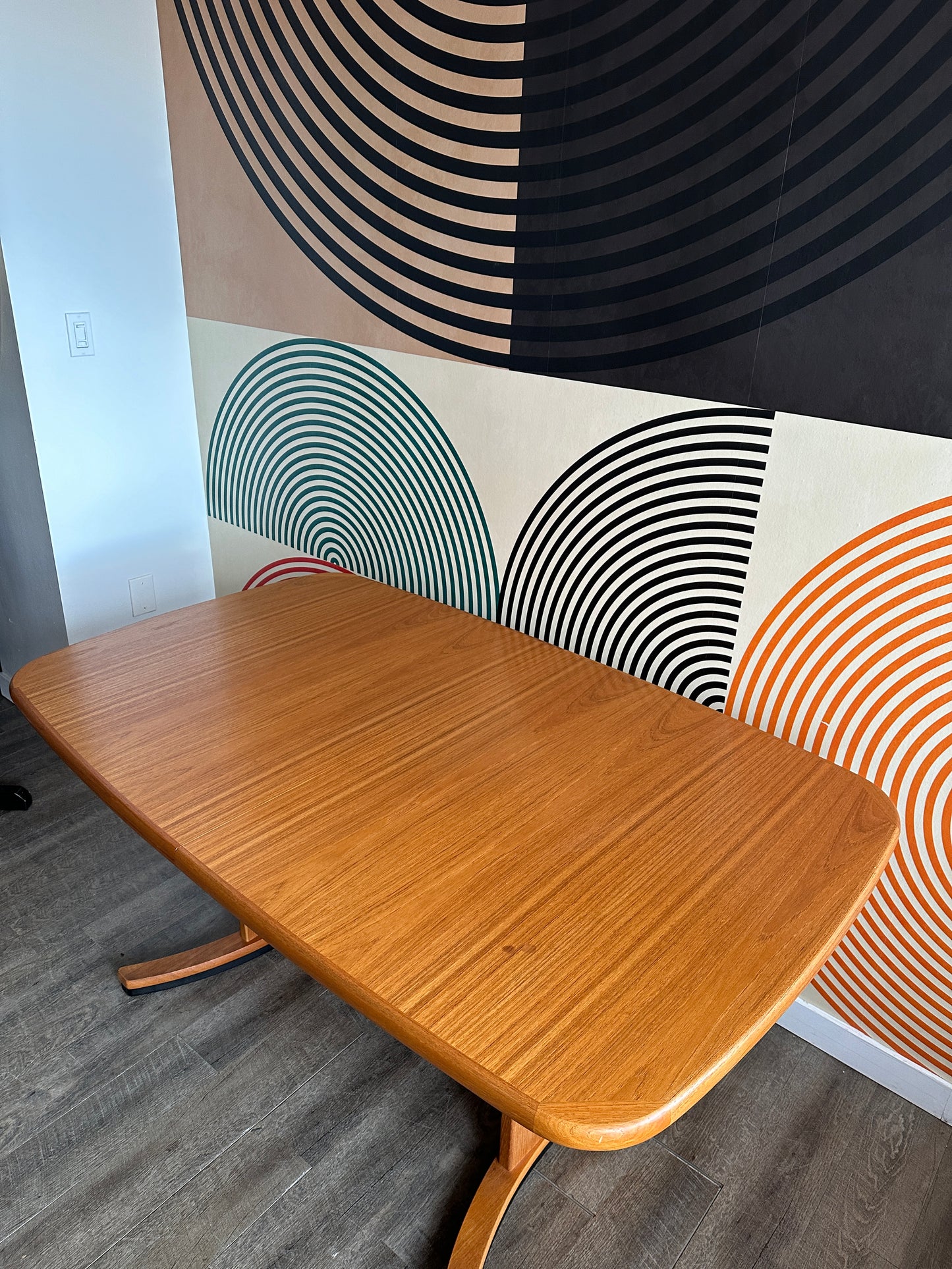 Vintage Expandable Teak Dining Table