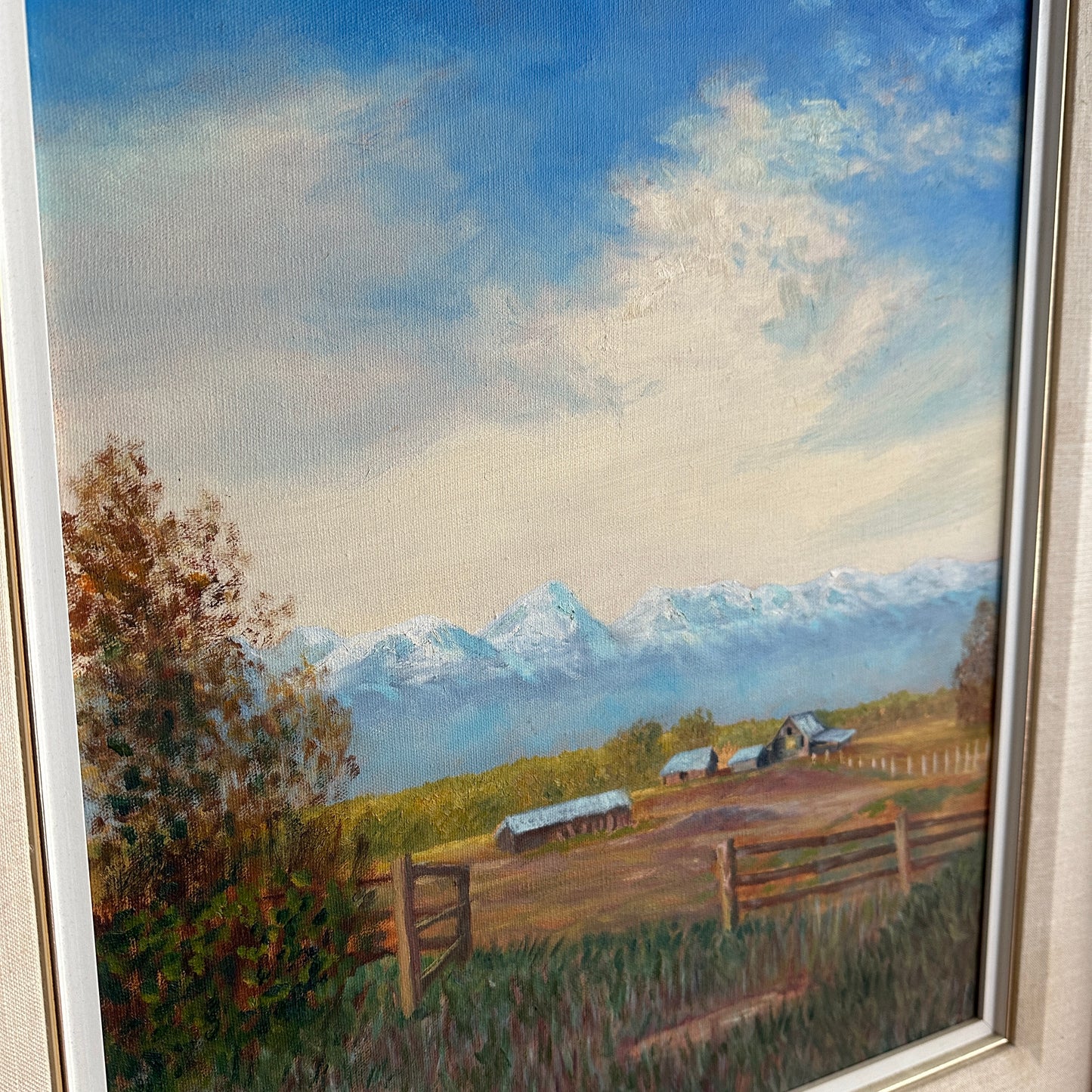 Vintage Framed and Signed Landscape Painting