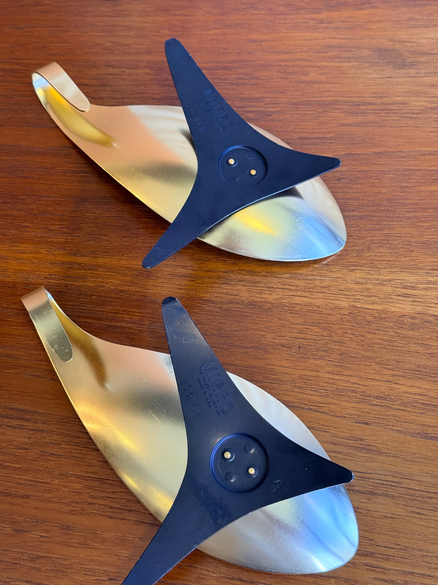Pair of Vintage Midcentury Modern Aluminum Candle Holders by Mirro,USA