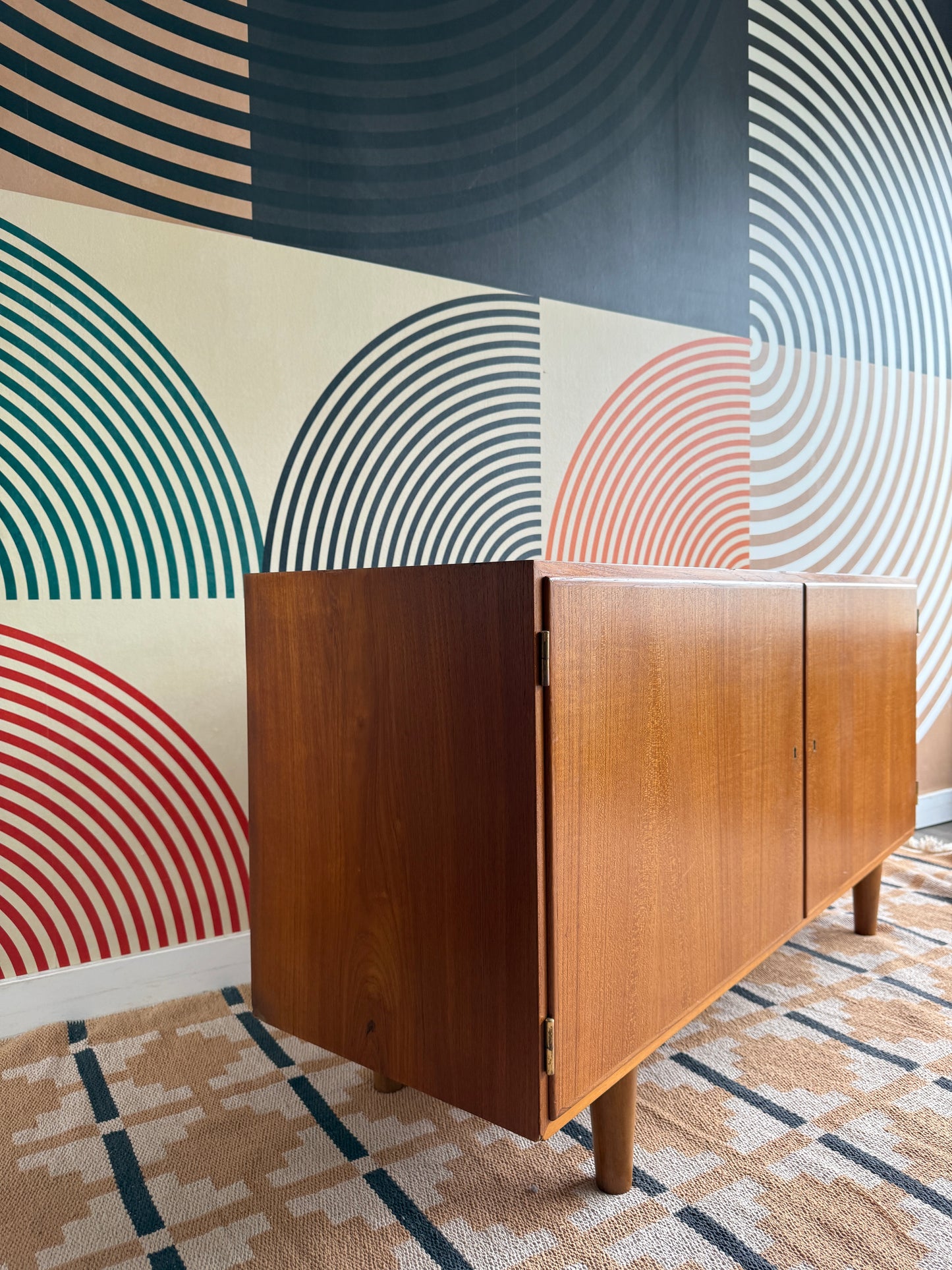 Vintage Danish Teak Sideboard by Hundevad