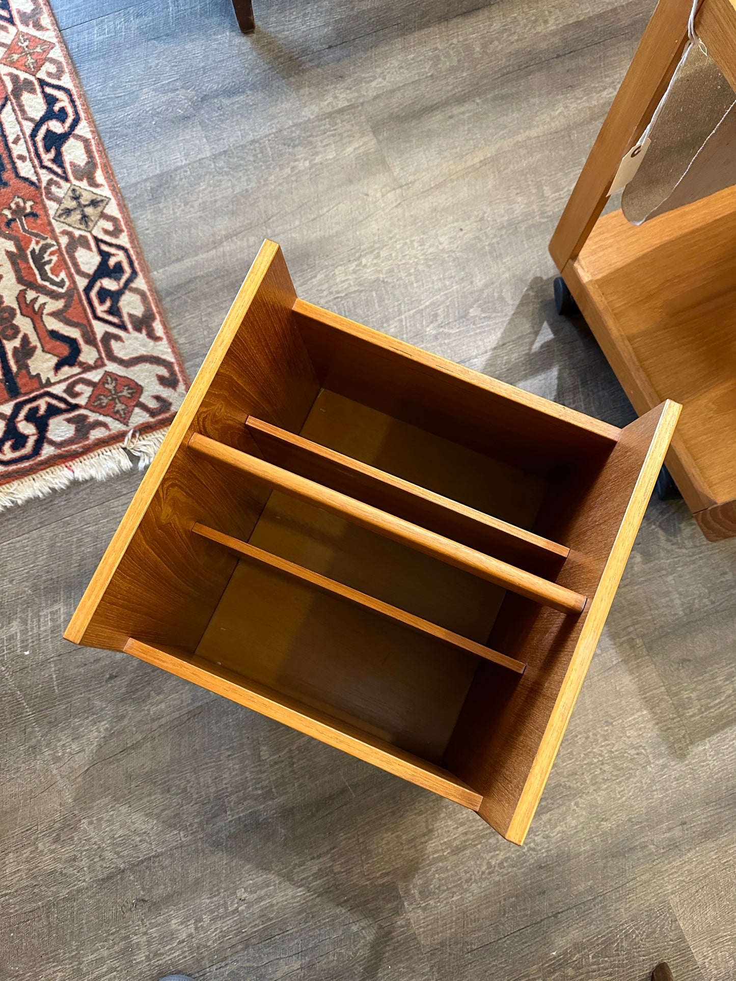 Teak Magazine Rack by Rolf Hesland for Bruskbø