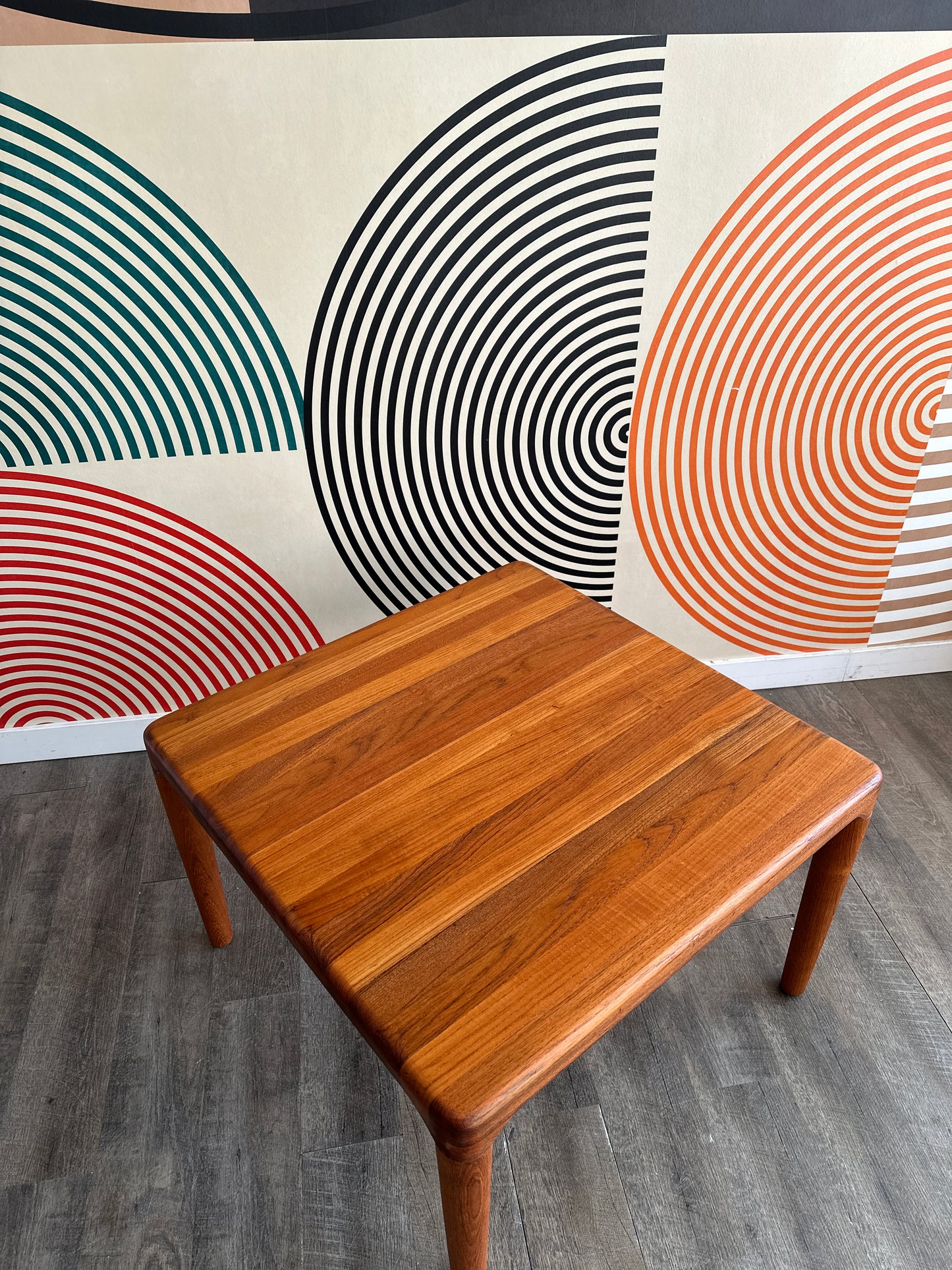 Solid Teak Square Coffee Table by Glostrup