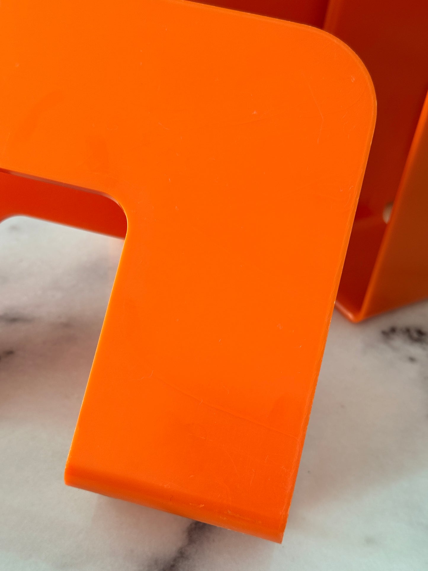 Set of 3 Vintage Orange Record/Magazine Racks by Sven-Eric Juhlin for Gustavsberg, 1970s