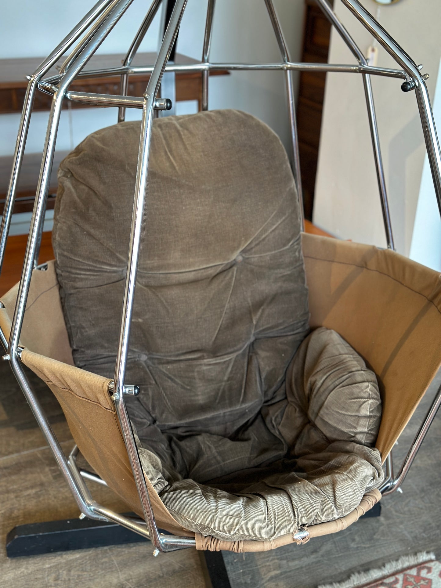 Ib Arberg Hanging Birdcage Chair or Parrot Chair