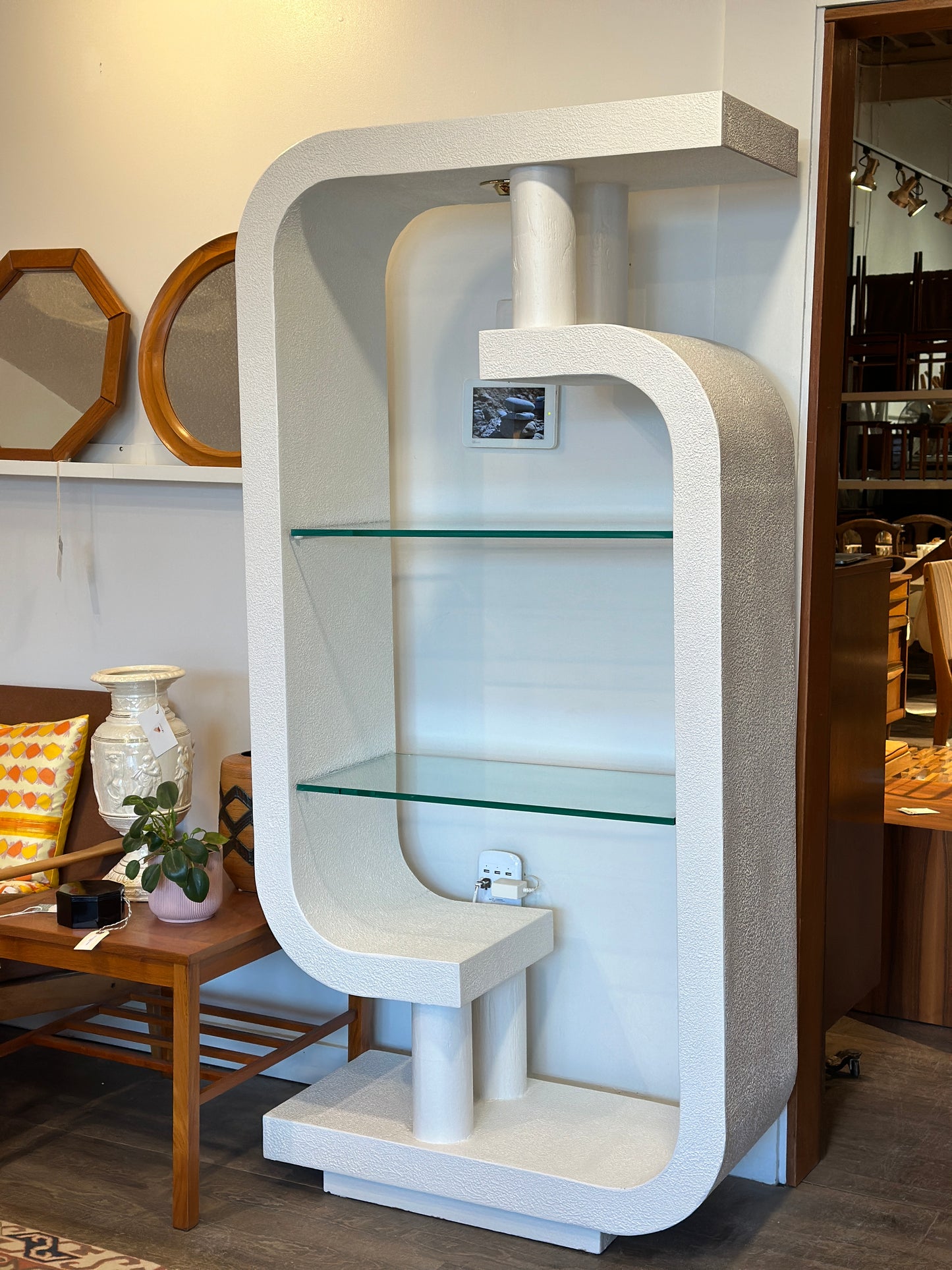 Post Modern Sculptural Plaster Etagere