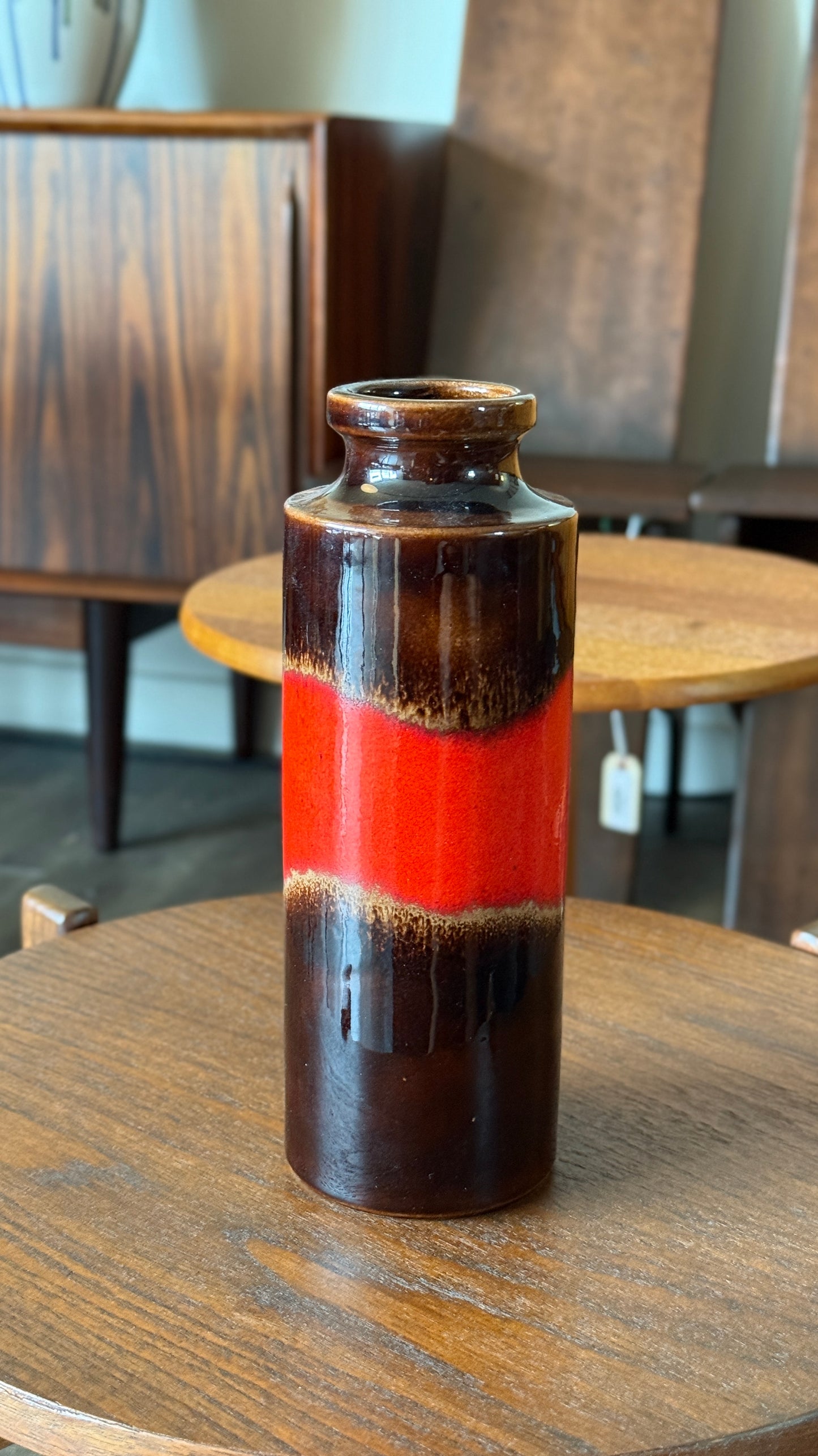 Fat Lava Model 203-26 Keramik Vase from Scheurich, West Germany, 1960s