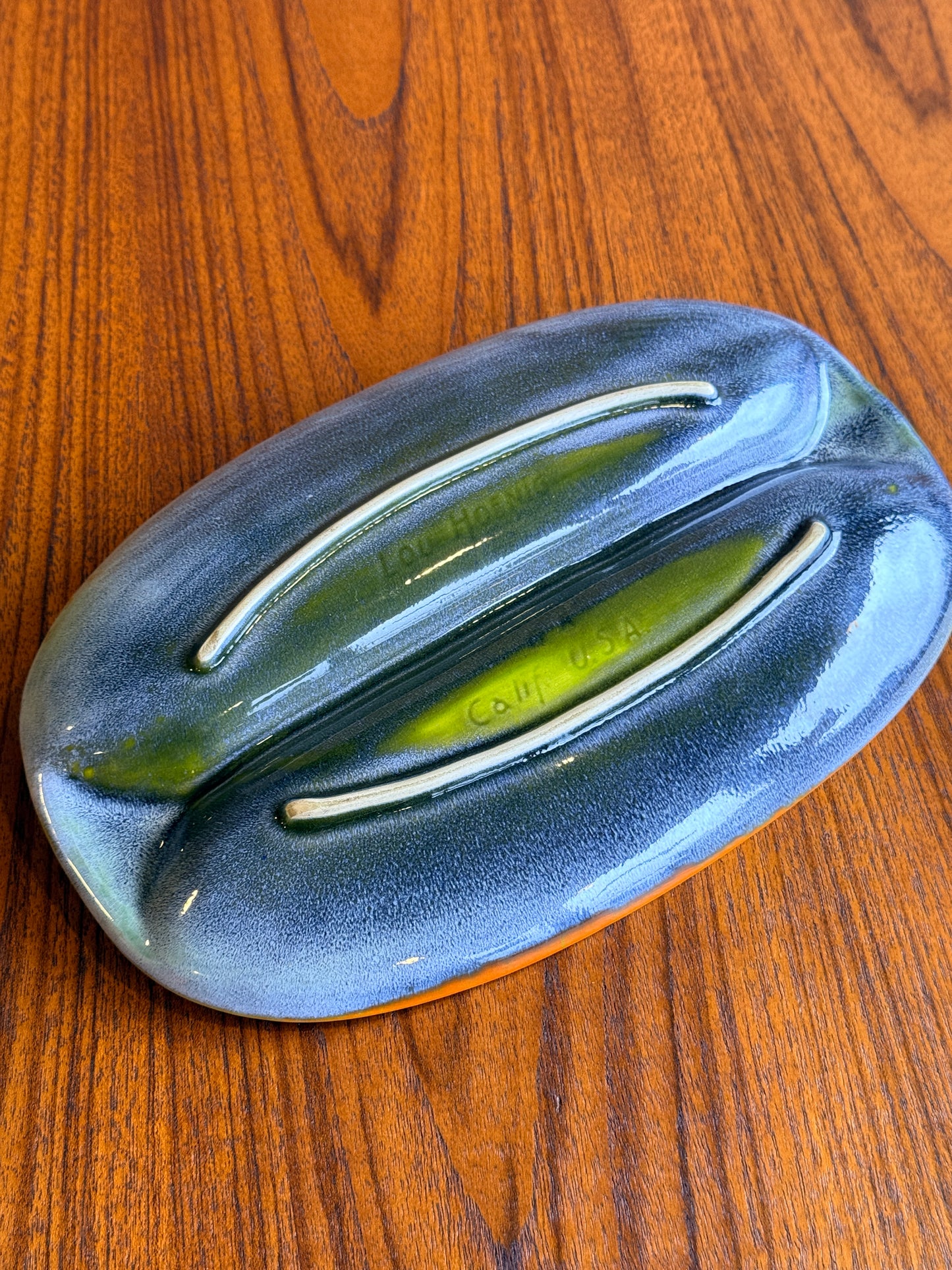 Vintage Lou Hoenig Ceramic Ashtray for California Pottery, c.1969