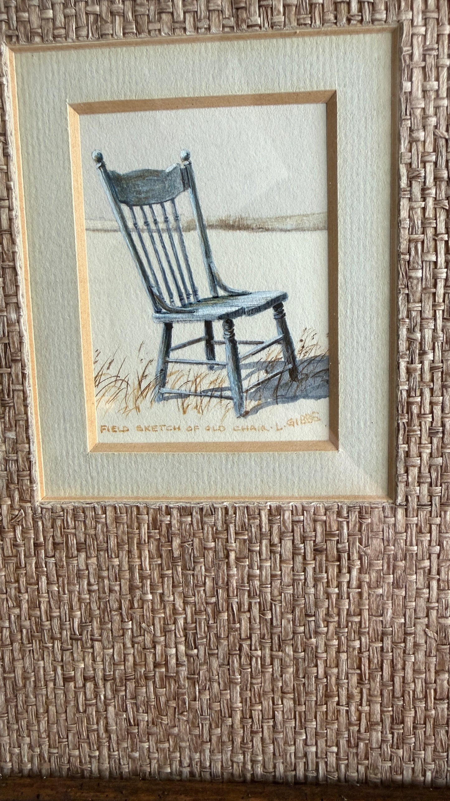 L. Gibbs Framed Chair Illustration