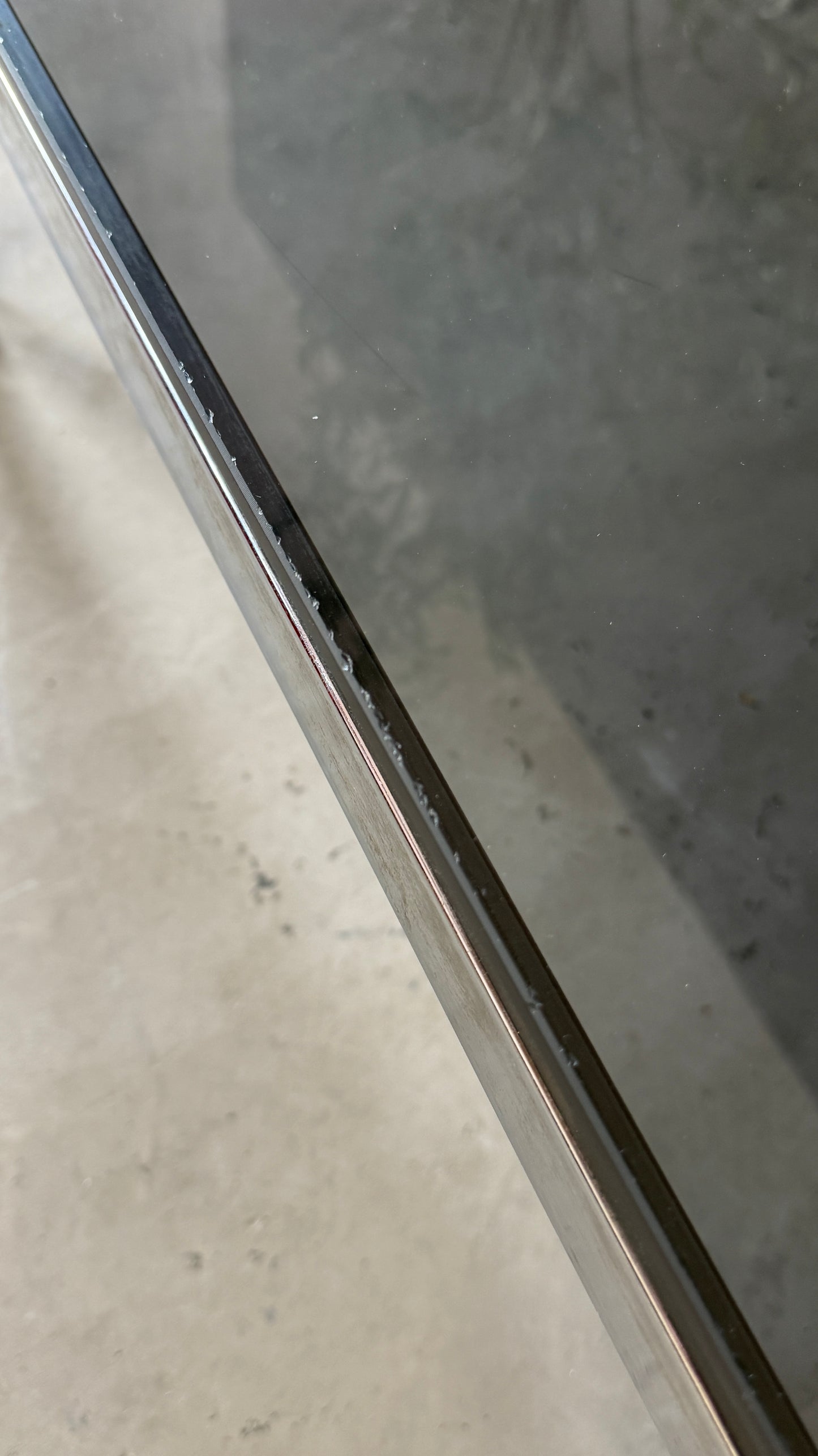 Vintage Smoked Glass & Chrome Coffee Table