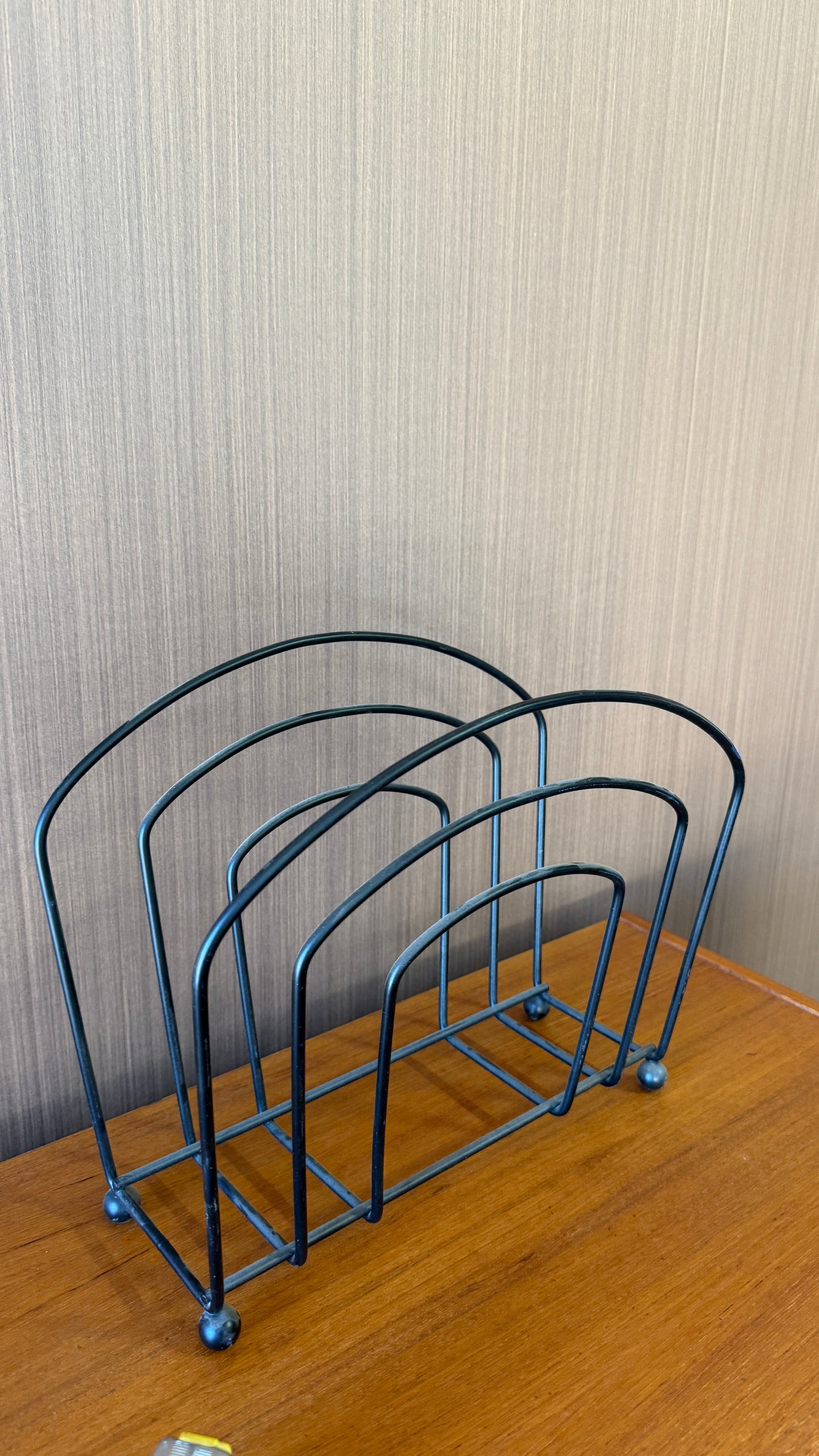 Black Magazine Rack