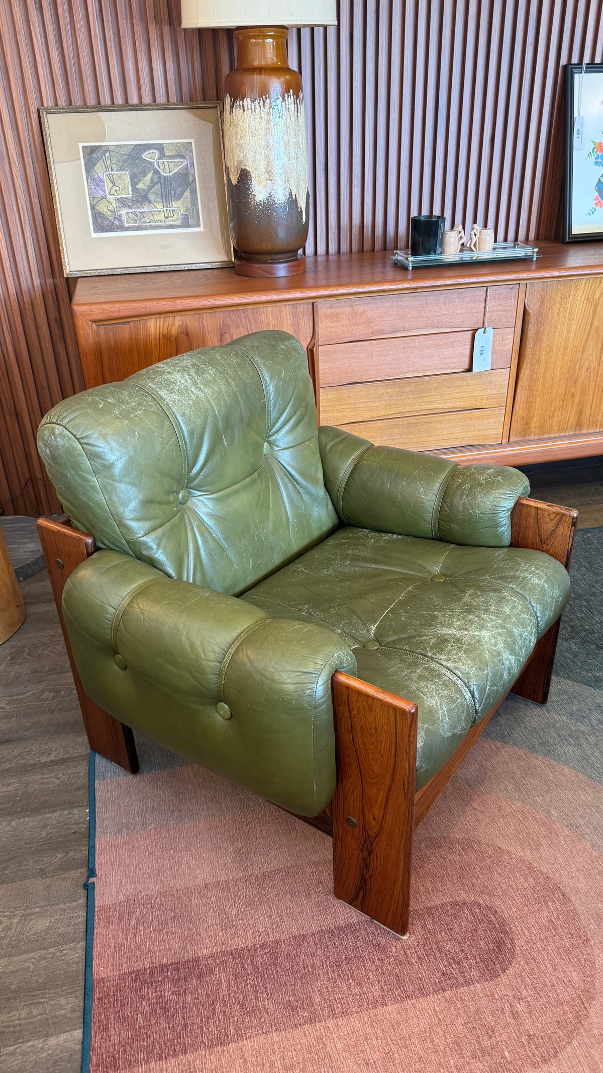 Vintage Kalustekiila Rosewood Lounge Chair, Made in Finland
