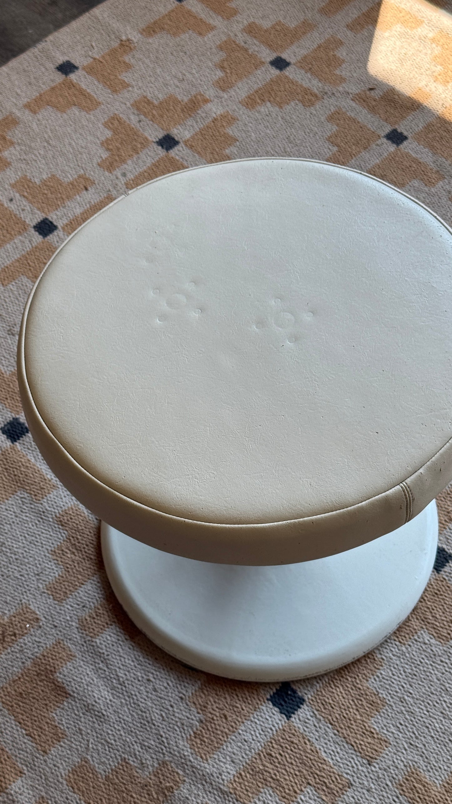 Vintage Tulip Ottoman