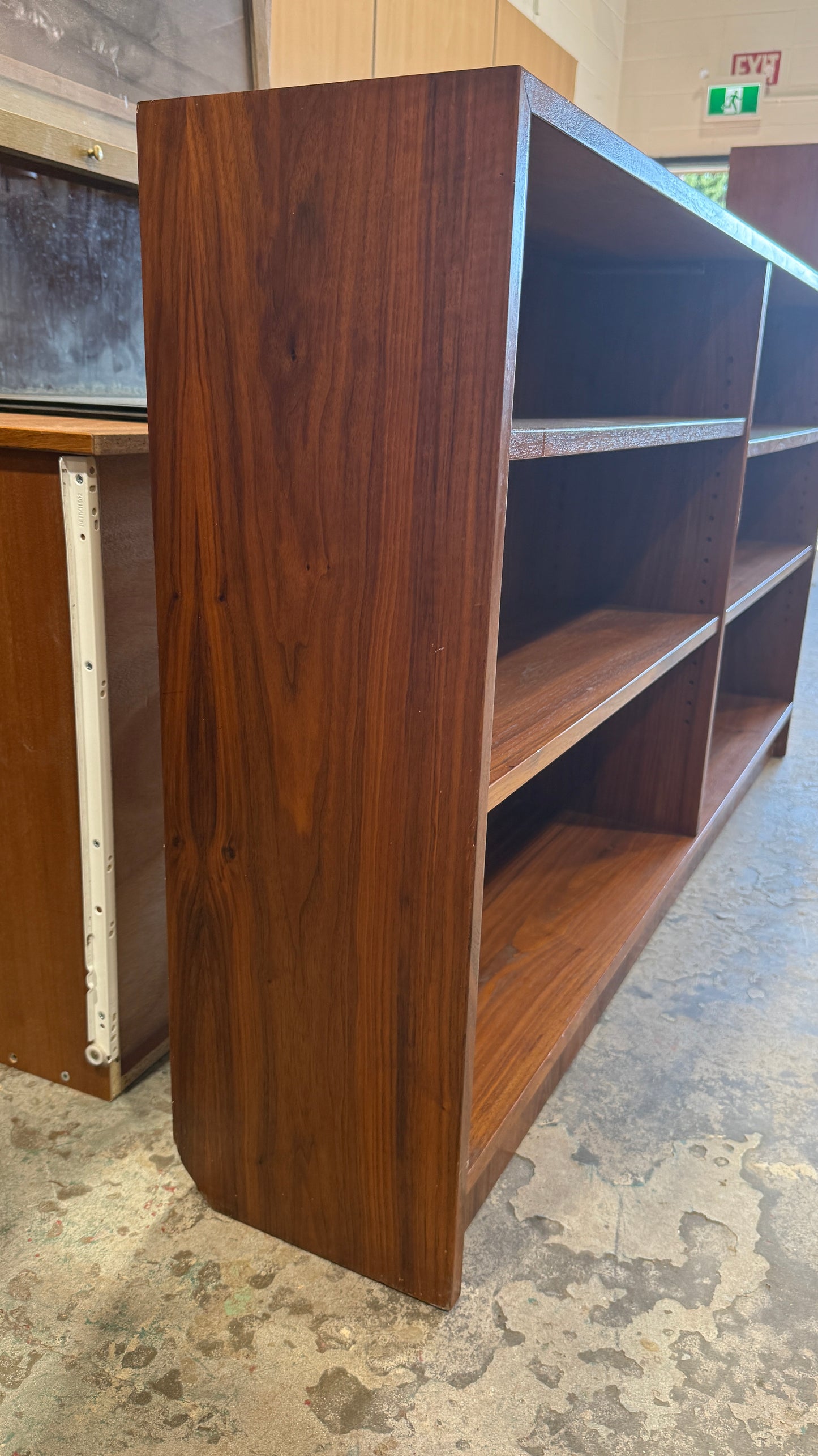 Vintage Walnut Bookcase