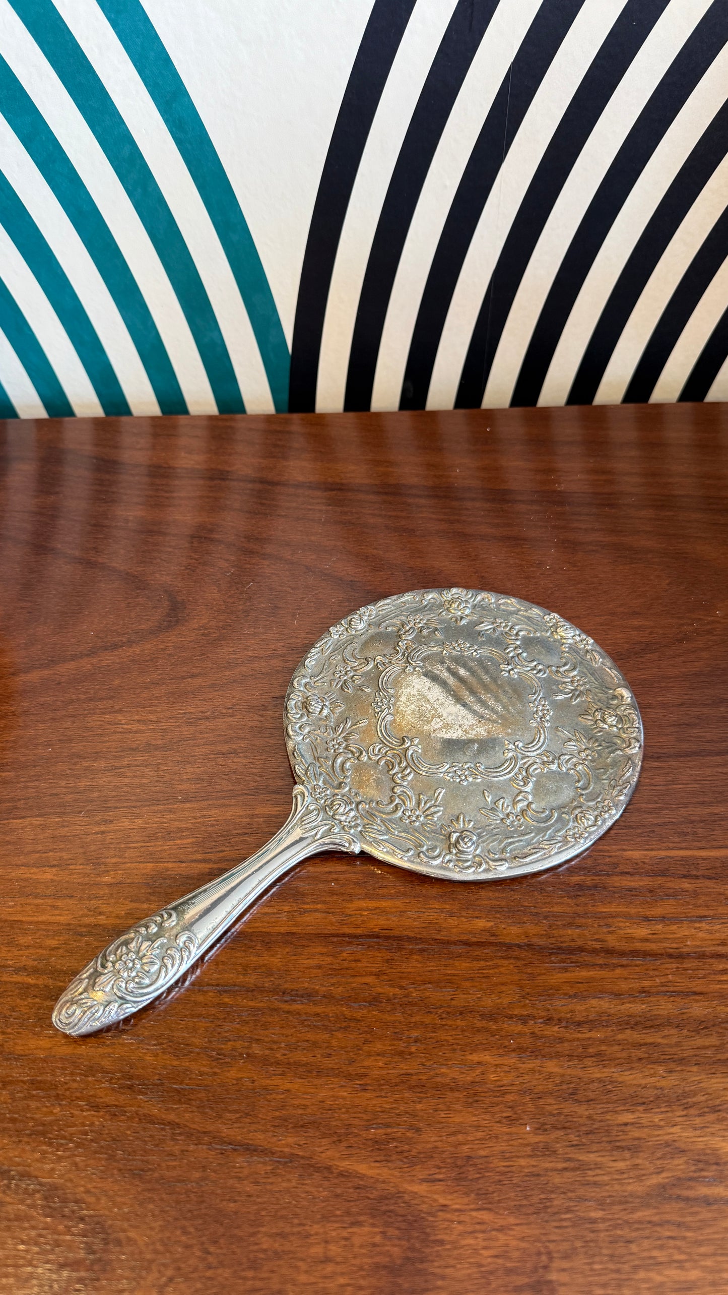 Vintage Ornate Hand Mirror