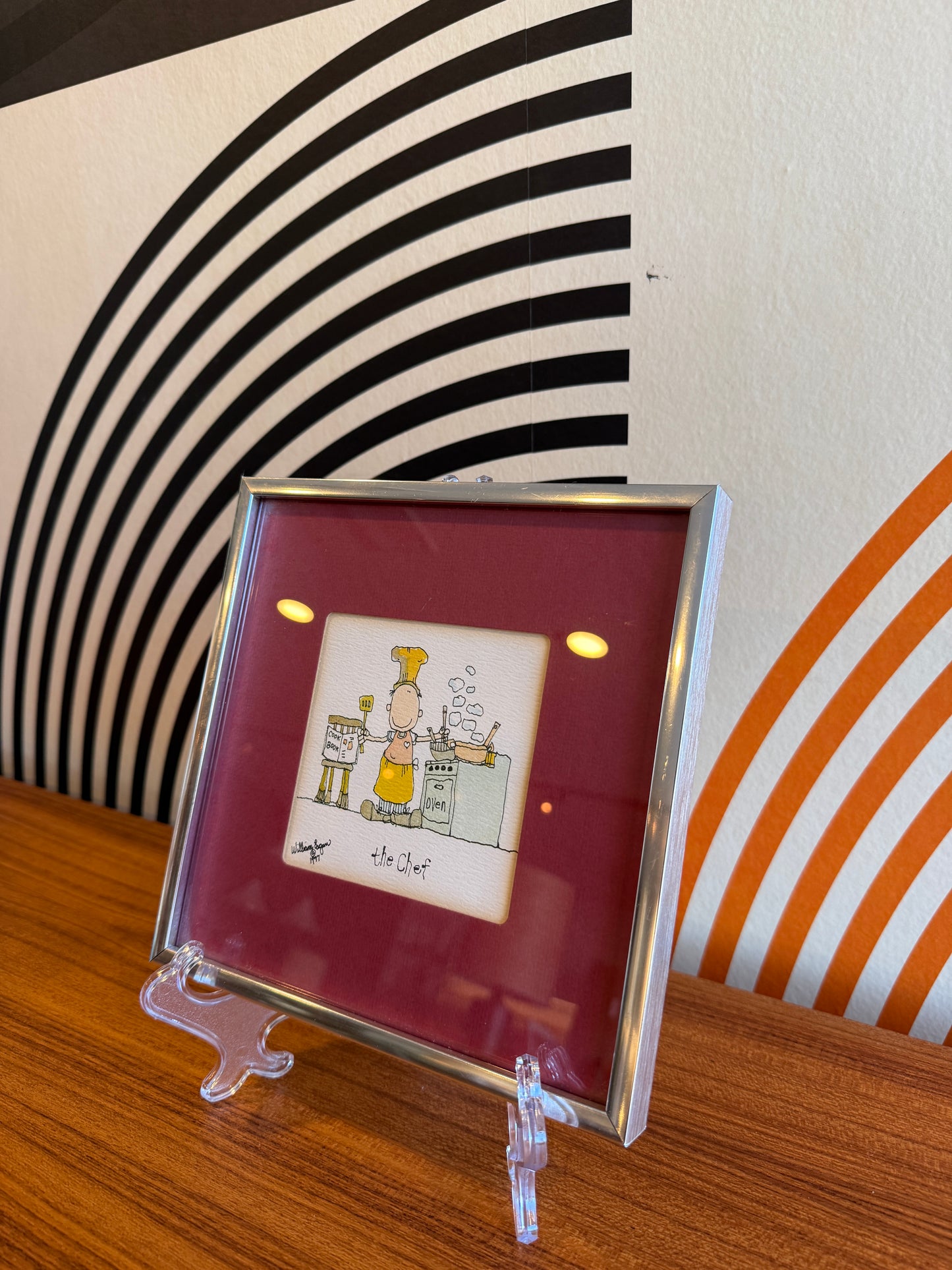 “The Chef” Framed Illustration — William Eagan, 1977
