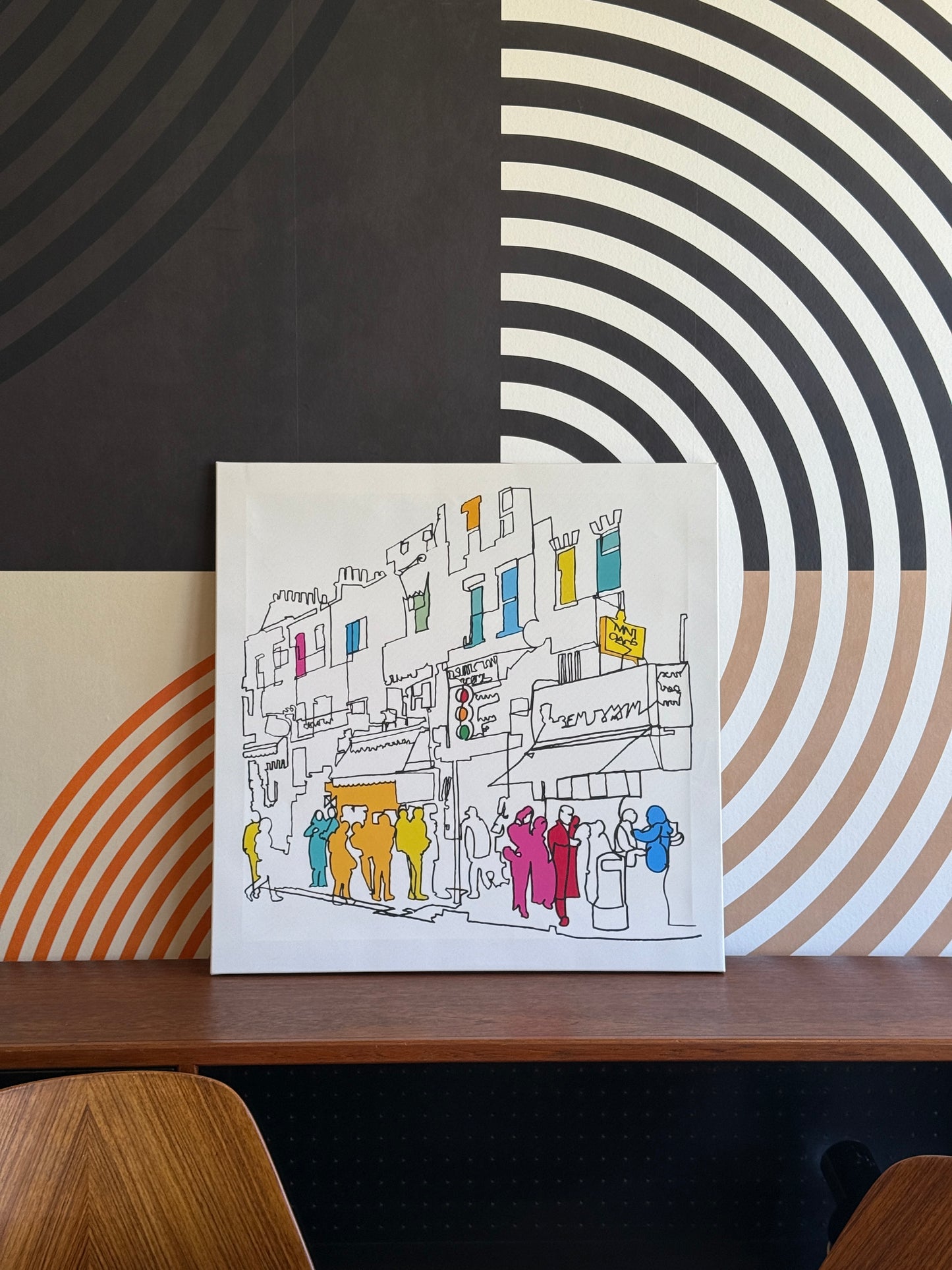 Tom Frazier IKEA LYSING Canvas "Street Scene" Graffiti Wall Art