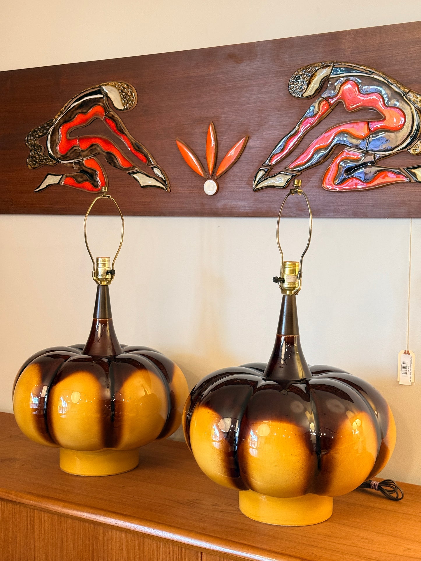 Pair of Large Chalvignac Table Lamps