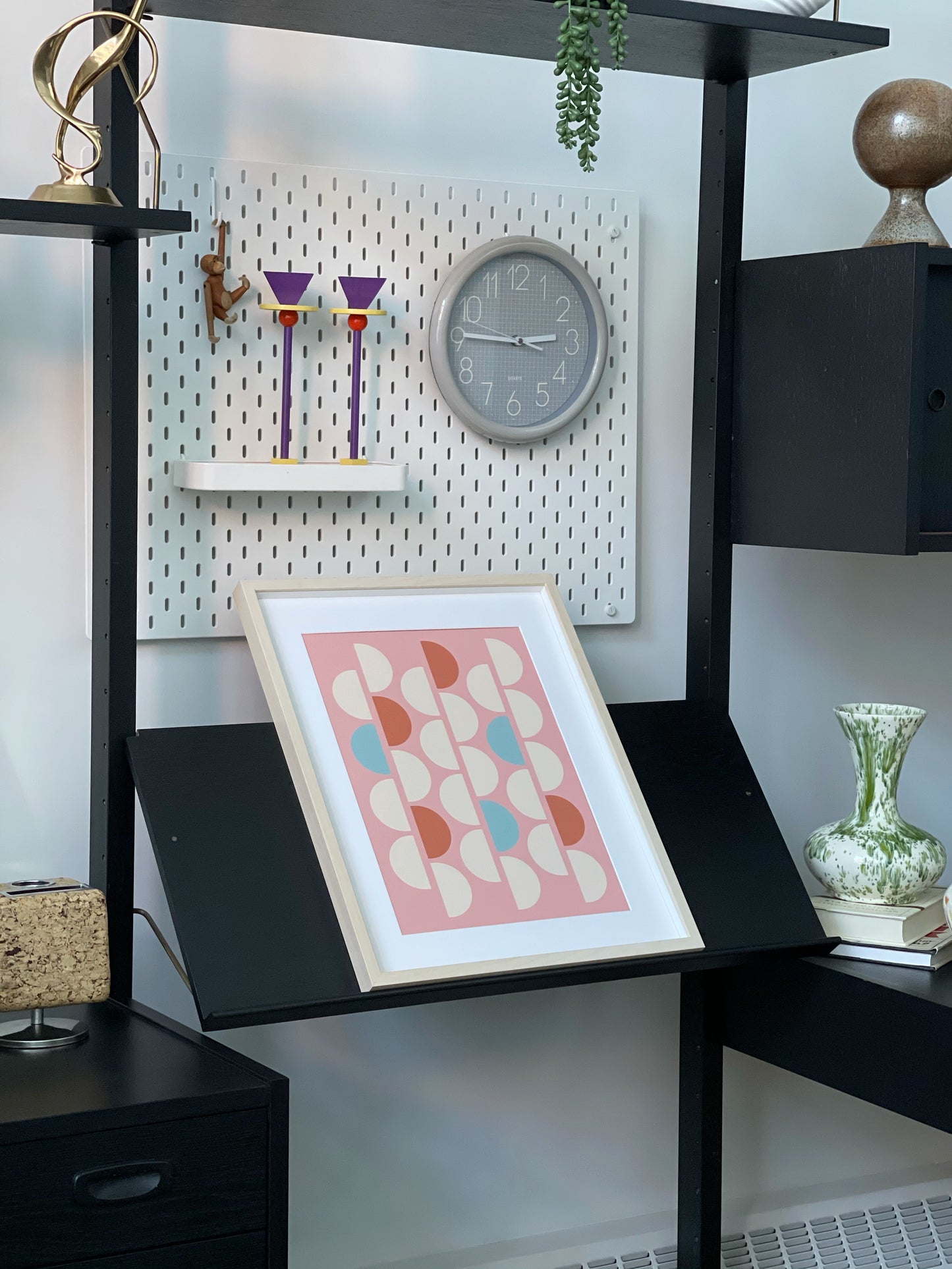 DD Studios’ Geometric Art Print - Coral Pink