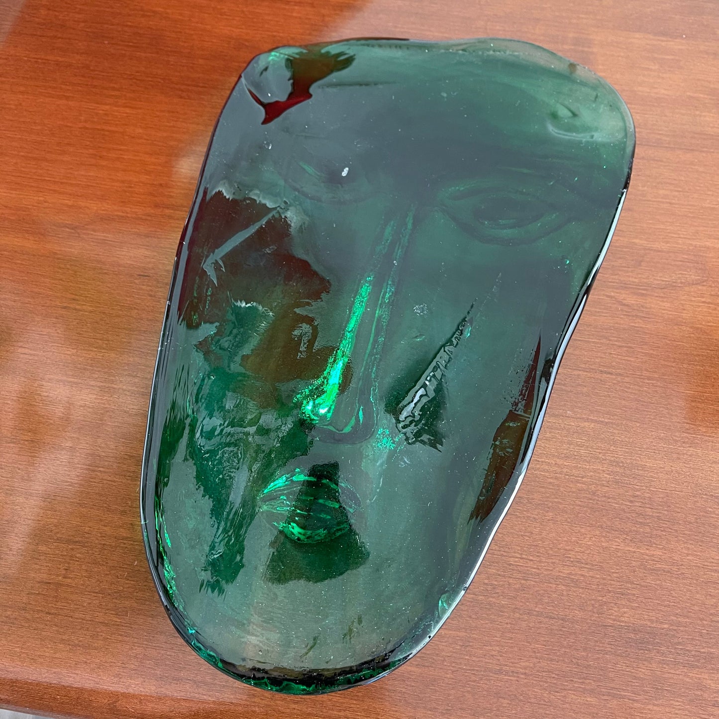 Vintage Mid Century Modern Glass Face Mask