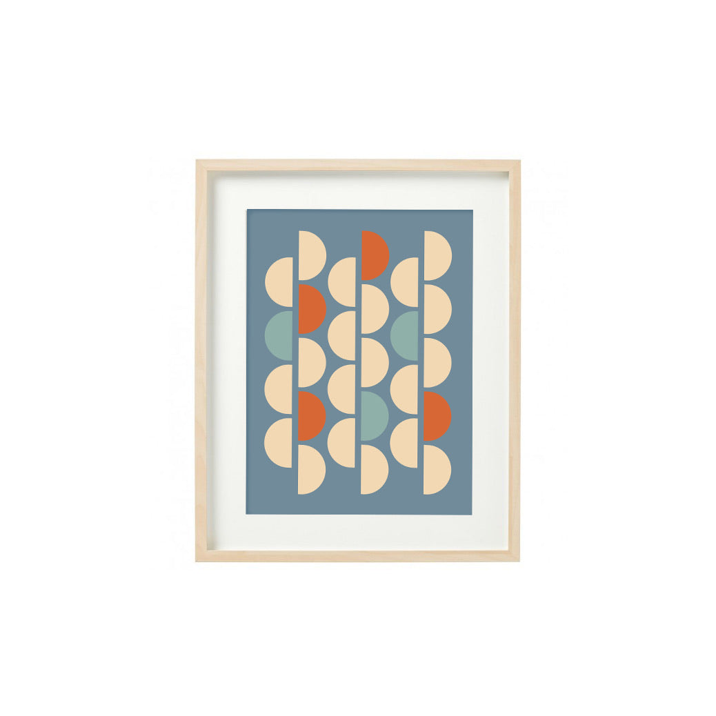 DD Studios’ Geometric Art Print - Stone Blue