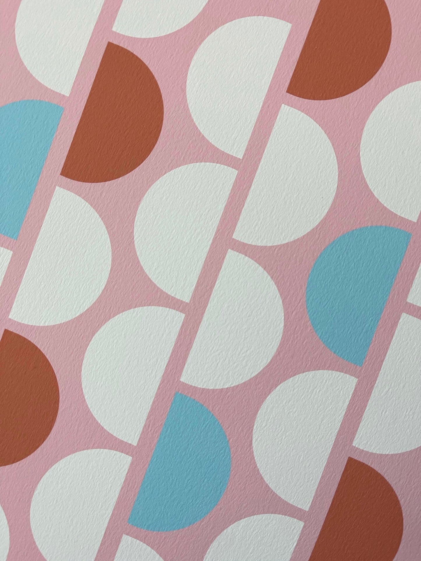 DD Studios’ Geometric Art Print - Coral Pink