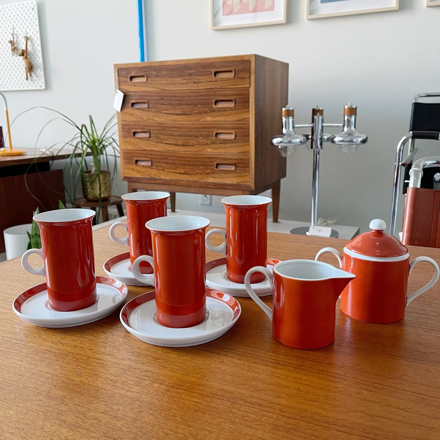 Vintage Fitz and Floyd (FF) Cups and Saucers set