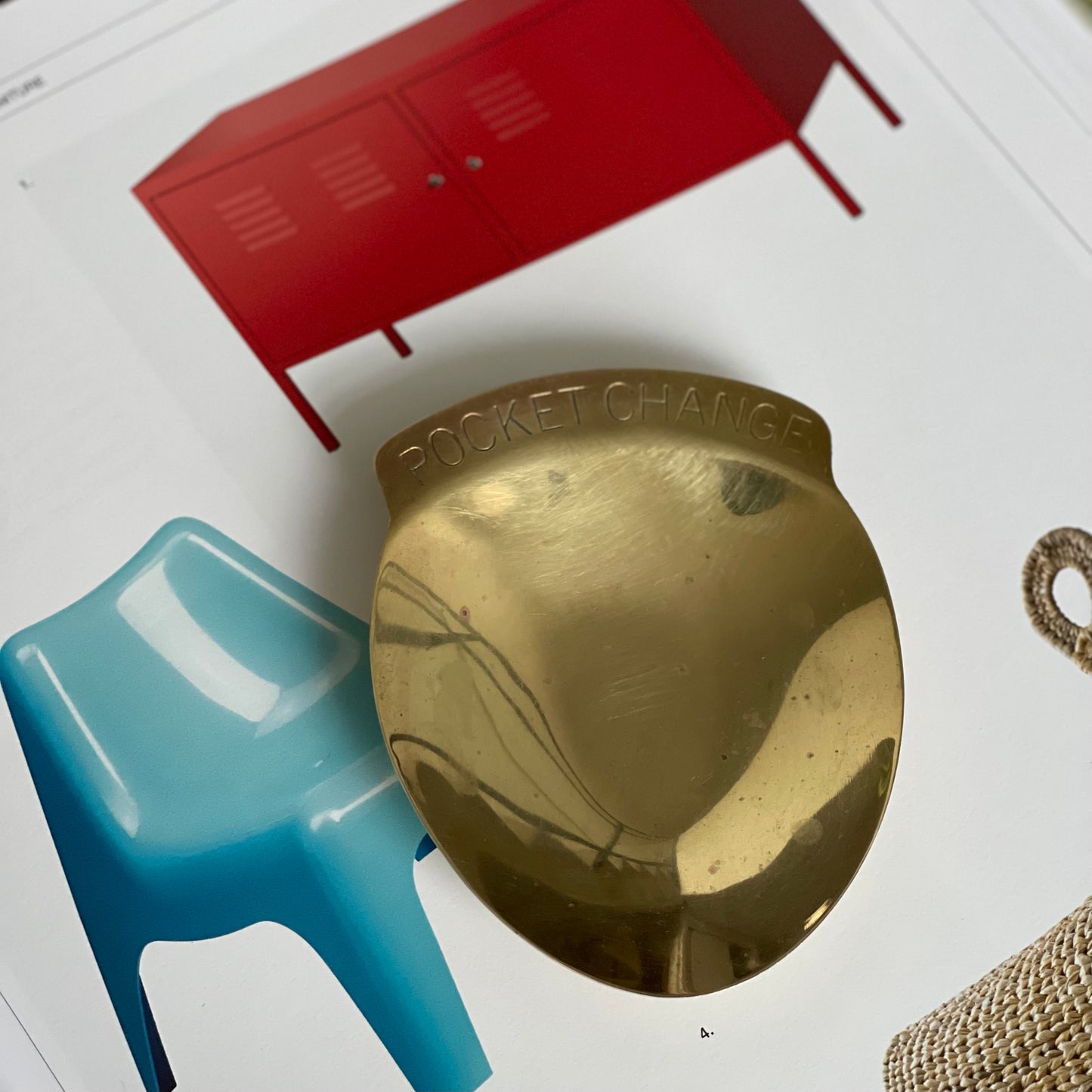 Mini Brass Pocket Change Dish