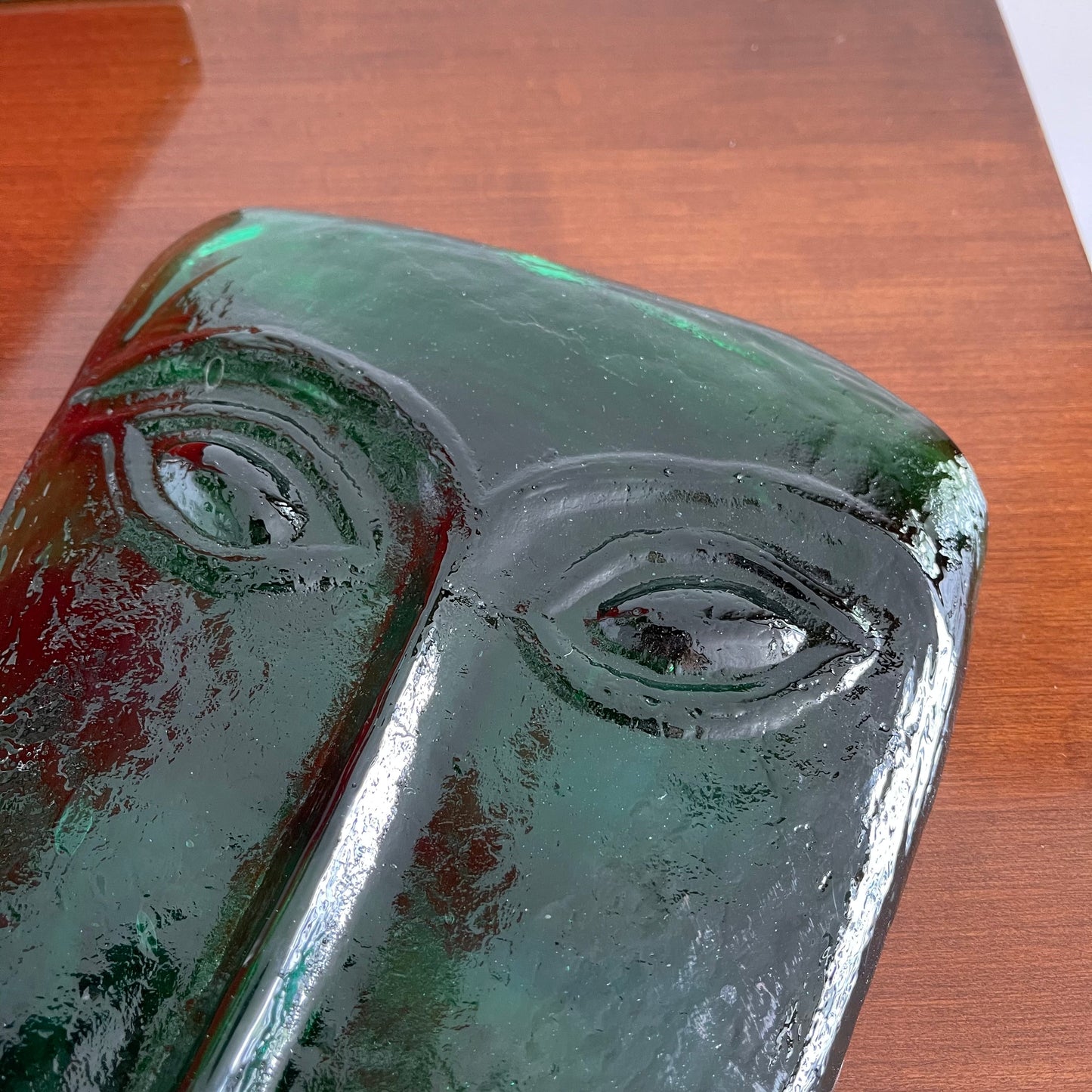 Vintage Mid Century Modern Glass Face Mask
