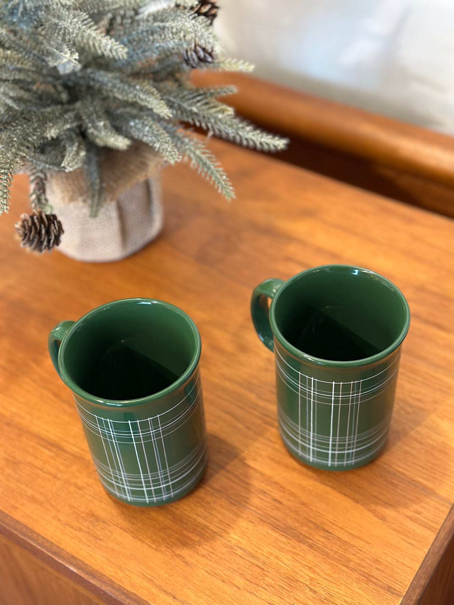 Vintage Green Mugs (Made in England