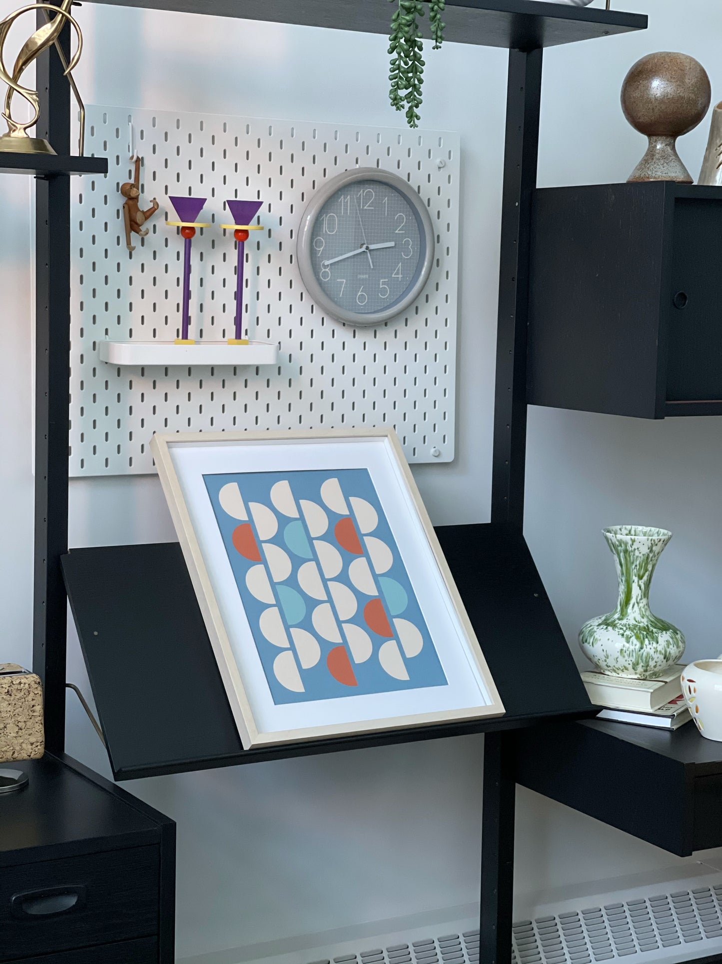 DD Studios’ Geometric Art Print - Stone Blue