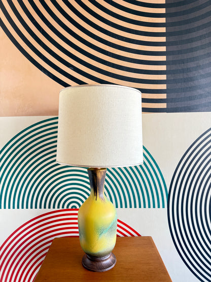 Large Vintage Midcentury Modern Ceramic Lamp